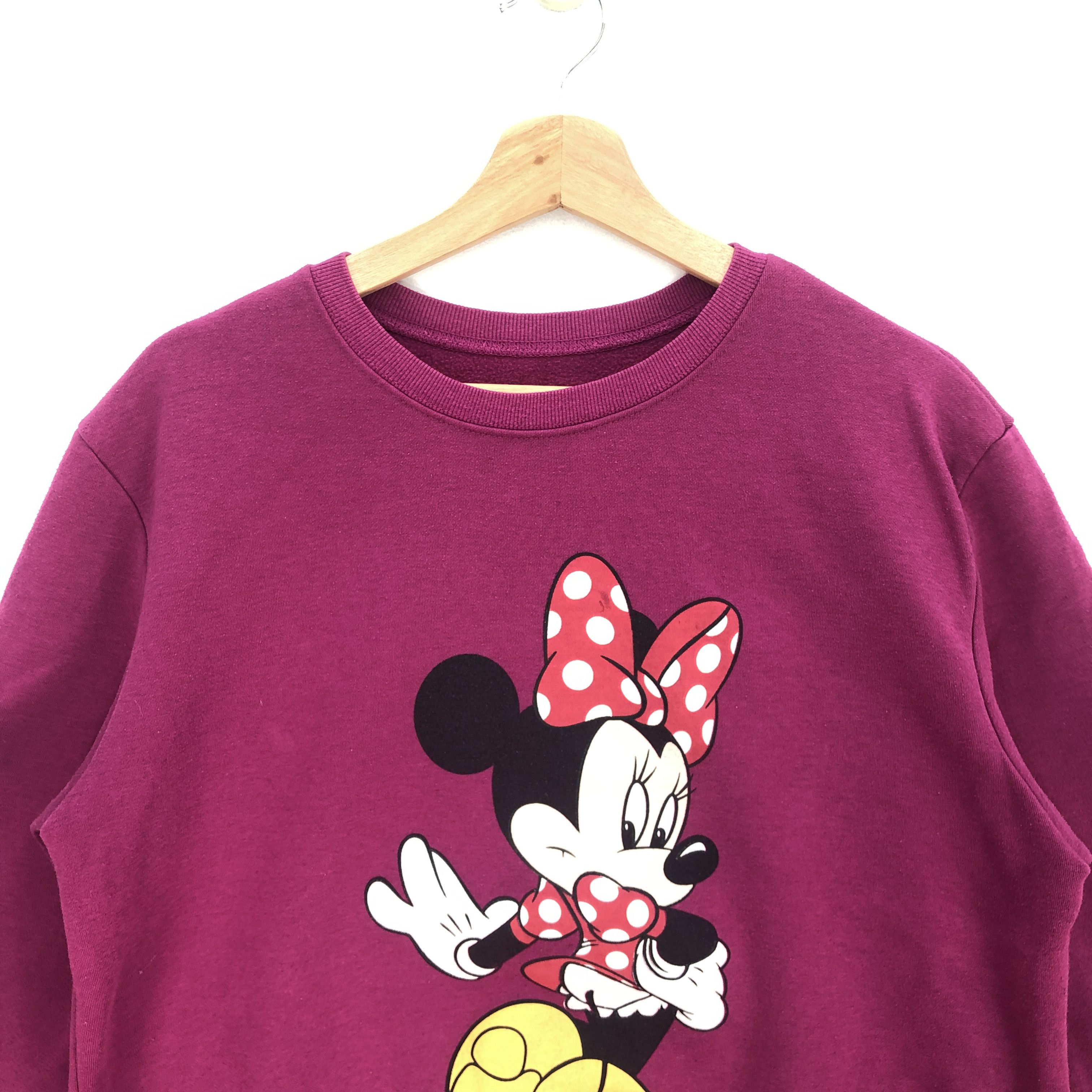 Cartoon Network × Disney × Vintage Vintage Minnie Mouse Sweater Disney Cartoon Sweatshirt Size US L / EU 52-54 / 3 - 2 Thumbnail