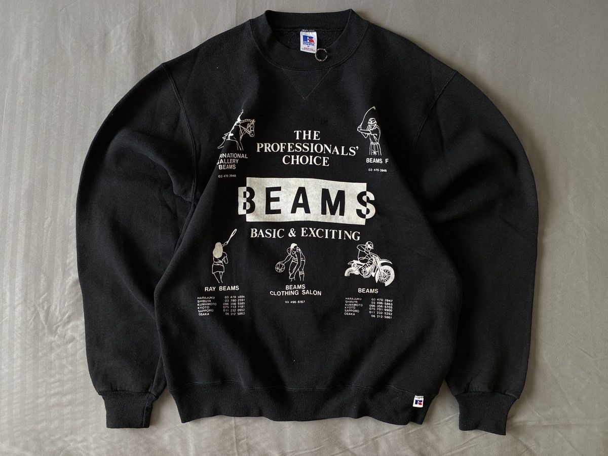 Beams Japan 90s Russell Athletic x Beams Japan Boxy Vintage Sweatshirt Size US M / EU 48-50 / 2 - 1 Thumbnail