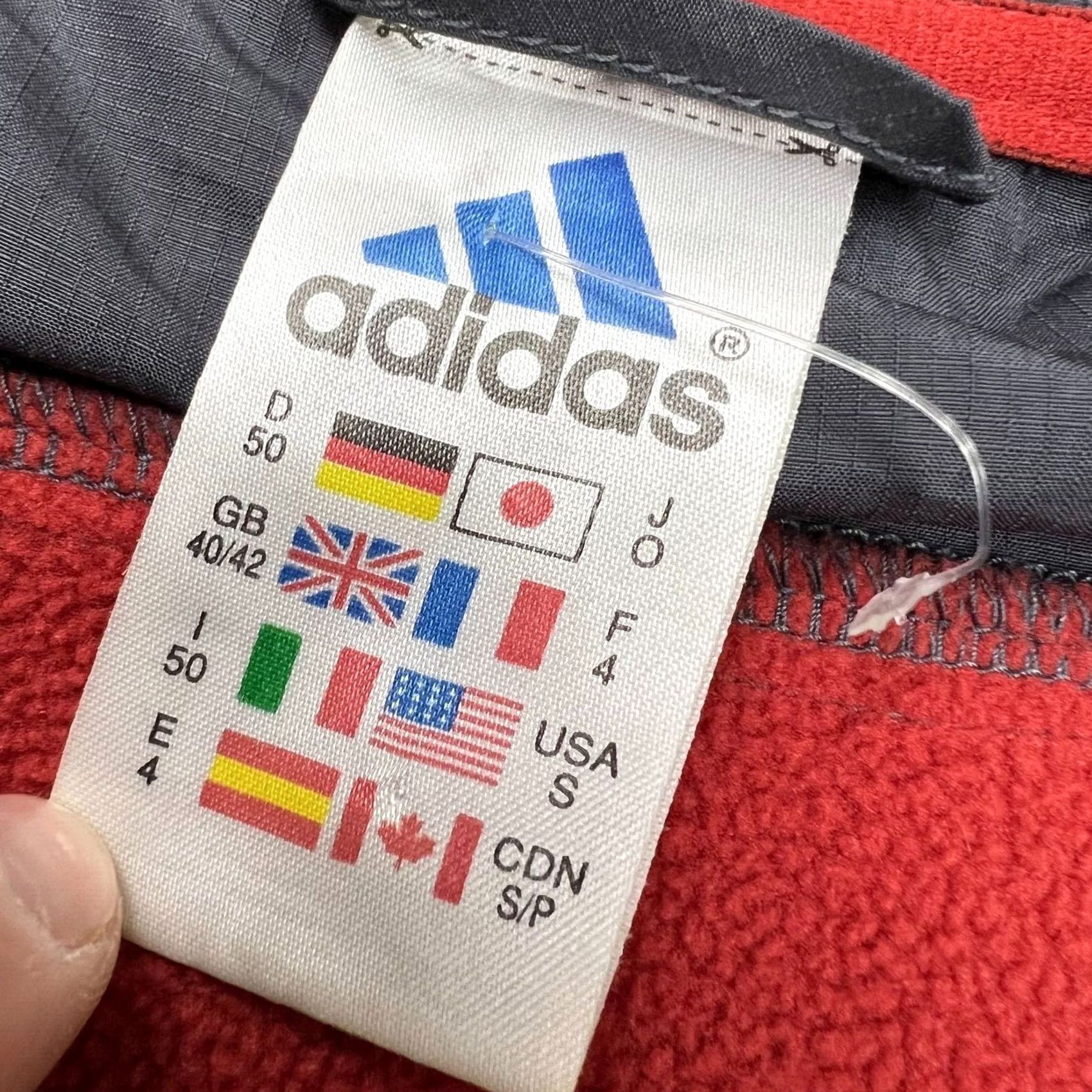 Adidas Vintage Adidas Fleece Anorak Jacket Sweatshirt Men's Size L Gray Size US L / EU 52-54 / 3 - 4 Thumbnail