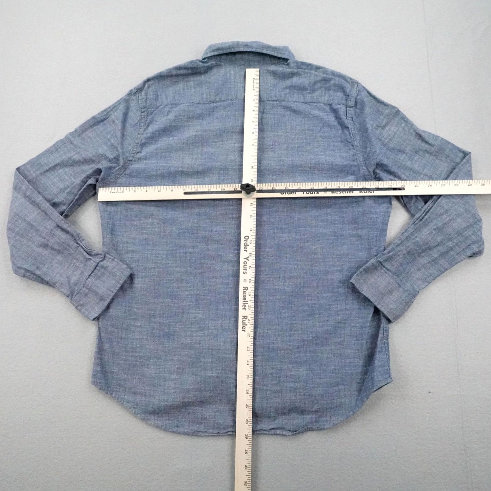 Levi's VINTAGE? No. Levi's Shirt Mens XL Blue Chambray Button-Up Long Sleeve Work Field Casual Size US XL / EU 56 / 4 - 5 Thumbnail
