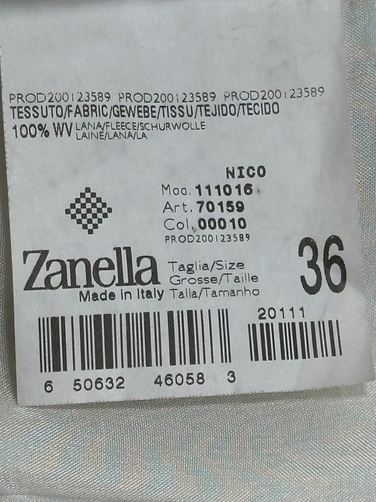 Zanella Zanella Italian Flat Wool Dress Pants Black Mens 36/30 Size US 36 / EU 52 - 6 Thumbnail