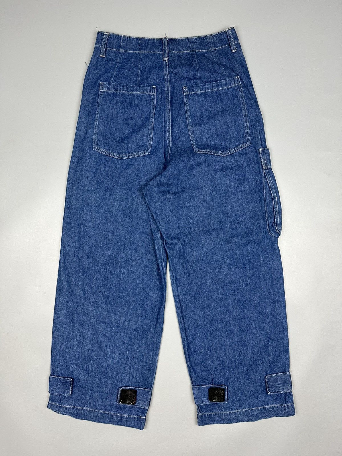 If Six Was Nine × Le Grande Bleu (L.G.B.) Vintage Mili Mili Baggy Multi Pocket Jeans Size US 30 / EU 46 - 2 Thumbnail