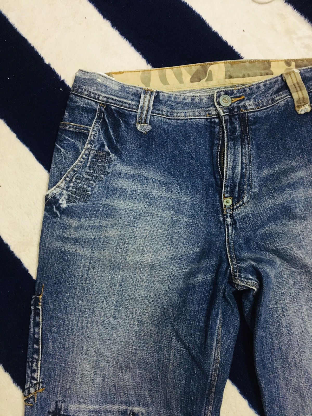 Jean × The Unbranded Brand Unbranded Nice Design Jeans (18) Size US 34 / EU 50 - 9 Thumbnail