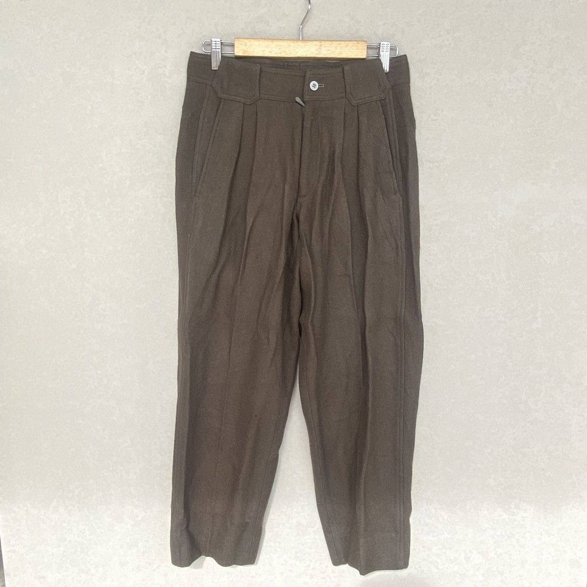 Other Vintage Renamo Brown Pleated Trousers With A Preppy W30 L34 Size 30" / US 8 / IT 44 - 1 Thumbnail
