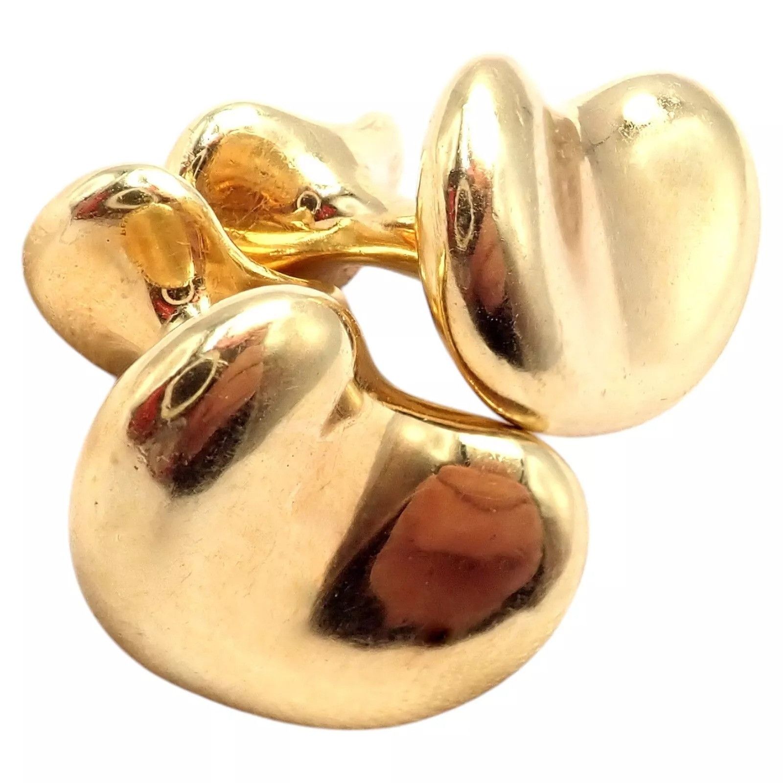 Tiffany & Co. Tiffany & Co Peretti 18k Extra Large Bean Cufflinks Size ONE SIZE - 12 Thumbnail