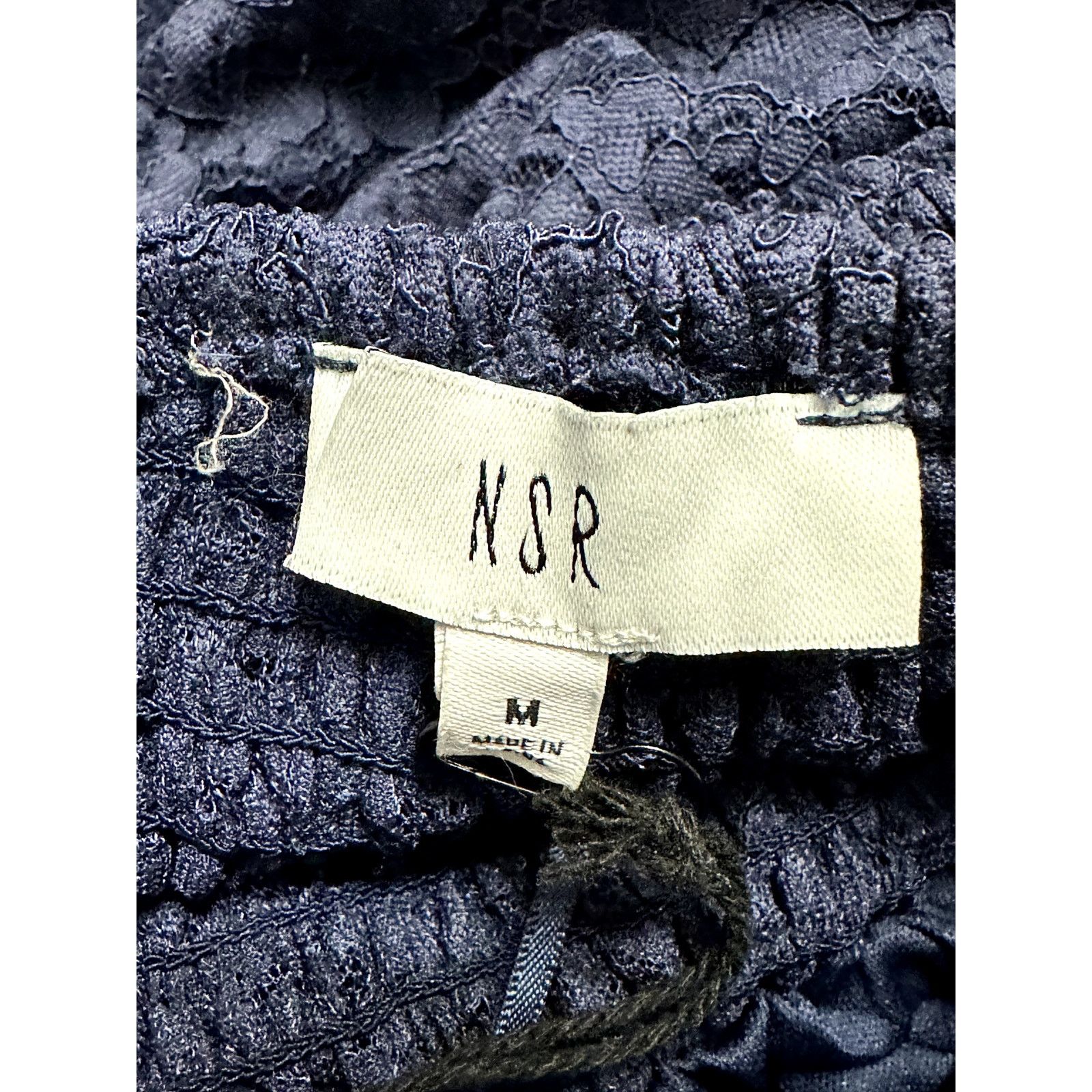 Other NSR Soft Lace Dress Hi-Low Hemline Puff Sleeves Blue M NWT Size M / US 6-8 / IT 42-44 - 8 Thumbnail