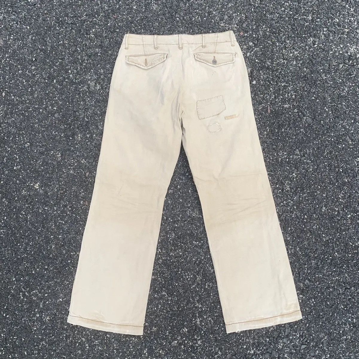 Polo Ralph Lauren × Ralph Lauren POLO RALPH LAUREN TROUSERS PATCHWORK RUGGED PANTS NICEDESIGN Size US 29 - 12 Thumbnail