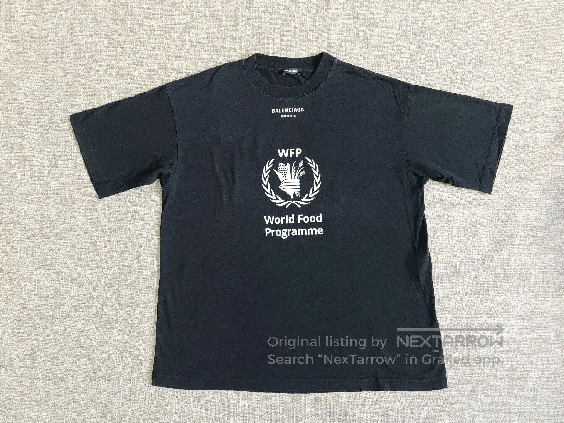 Balenciaga Wheat Ear Short-Sleeve T-Shirt.