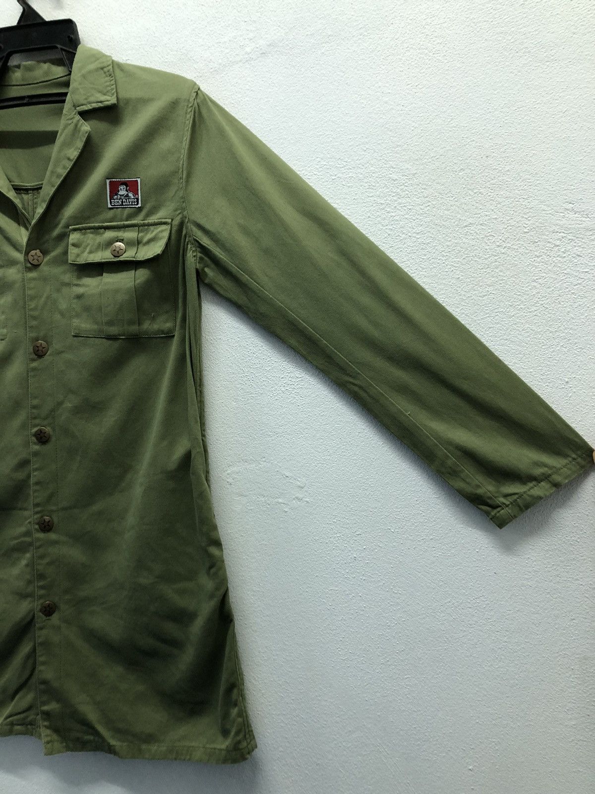 Ben Davis Ben Davis Olive Green Chore Coat Workwear Jacket (F Size) Size US M / EU 48-50 / 2 - 4 Thumbnail