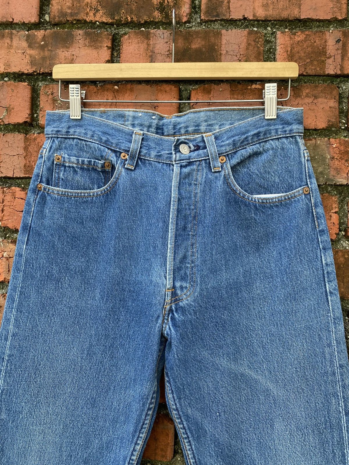 Levi's Vintage Clothing W31x30.5 Vintage levi's 501xx made in USA faded 80s Size US 31 - 5 Thumbnail