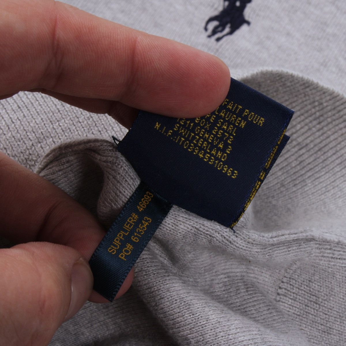 Designer × Polo Ralph Lauren × Ralph Lauren POLO Ralph Lauren Cotton V-neck Sweater Pullover Jumper Size US XL / EU 56 / 4 - 11 Thumbnail