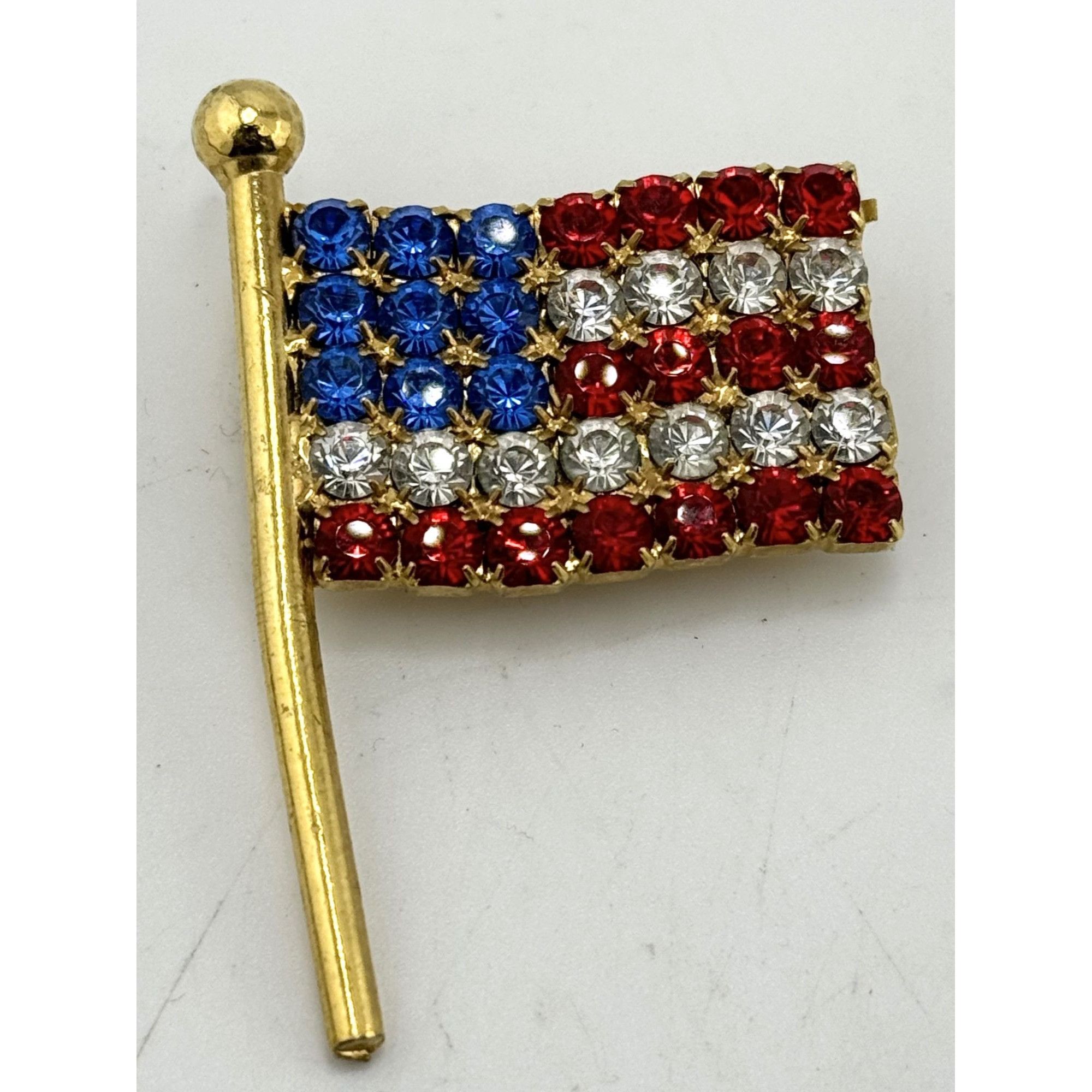 Vintage Vintage USA American Flag Pin Brooch Size ONE SIZE - 2 Thumbnail