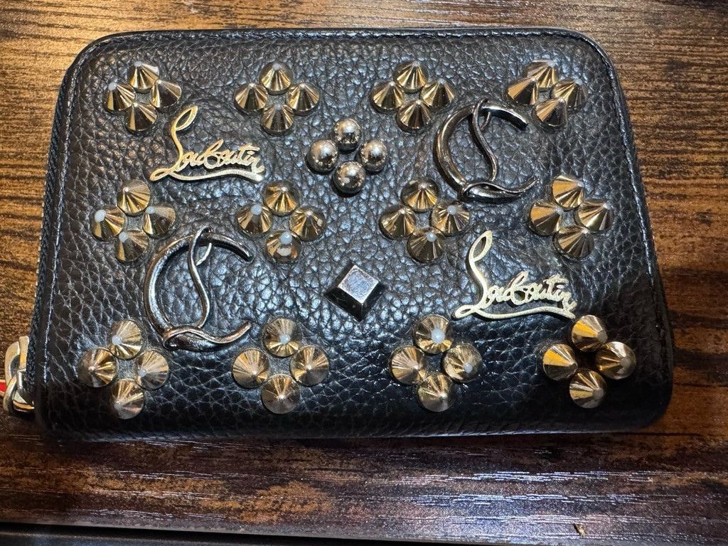 Christian Louboutin Christian Louboutin Panettone Studded Leather Coin Purse Size ONE SIZE - 2 Thumbnail