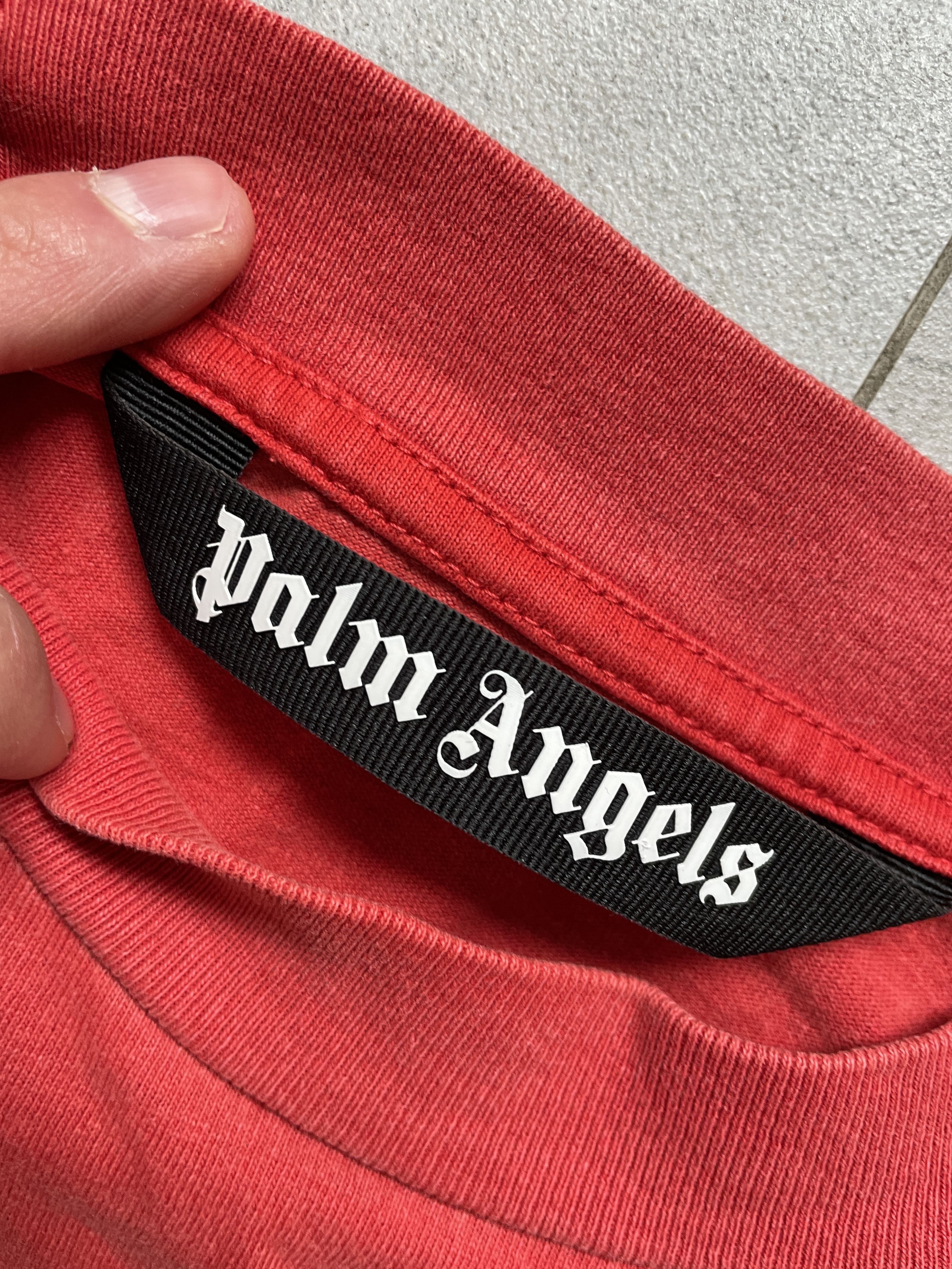 Palm Angels PALM ANGELS WASHED BRICK RED INFRARED EAGLE LOGO TEE Size US XL / EU 56 / 4 - 4 Thumbnail