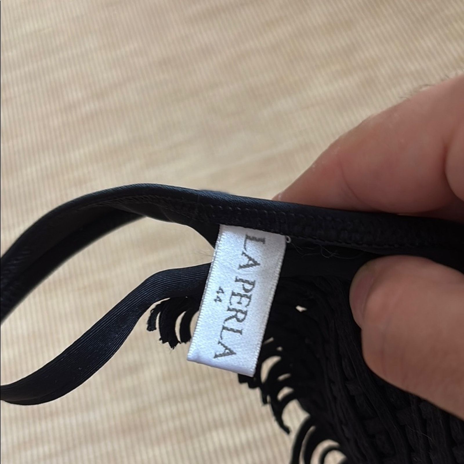 La Perla La Perla Black Triangle Bikini Swimwear Size 12 Size ONE SIZE - 2 Thumbnail
