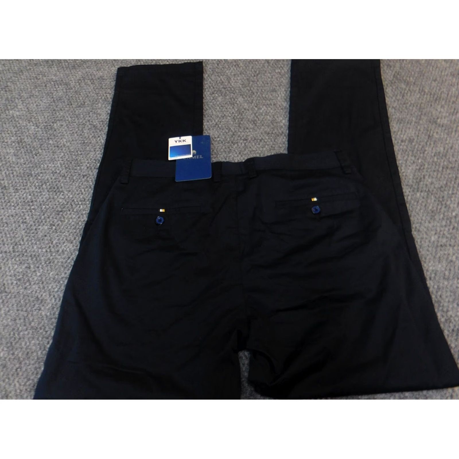Camel Camel Mens Dress Pants 34x30 Blue Straight Regular Pants Size US 34 / EU 50 - 5 Thumbnail