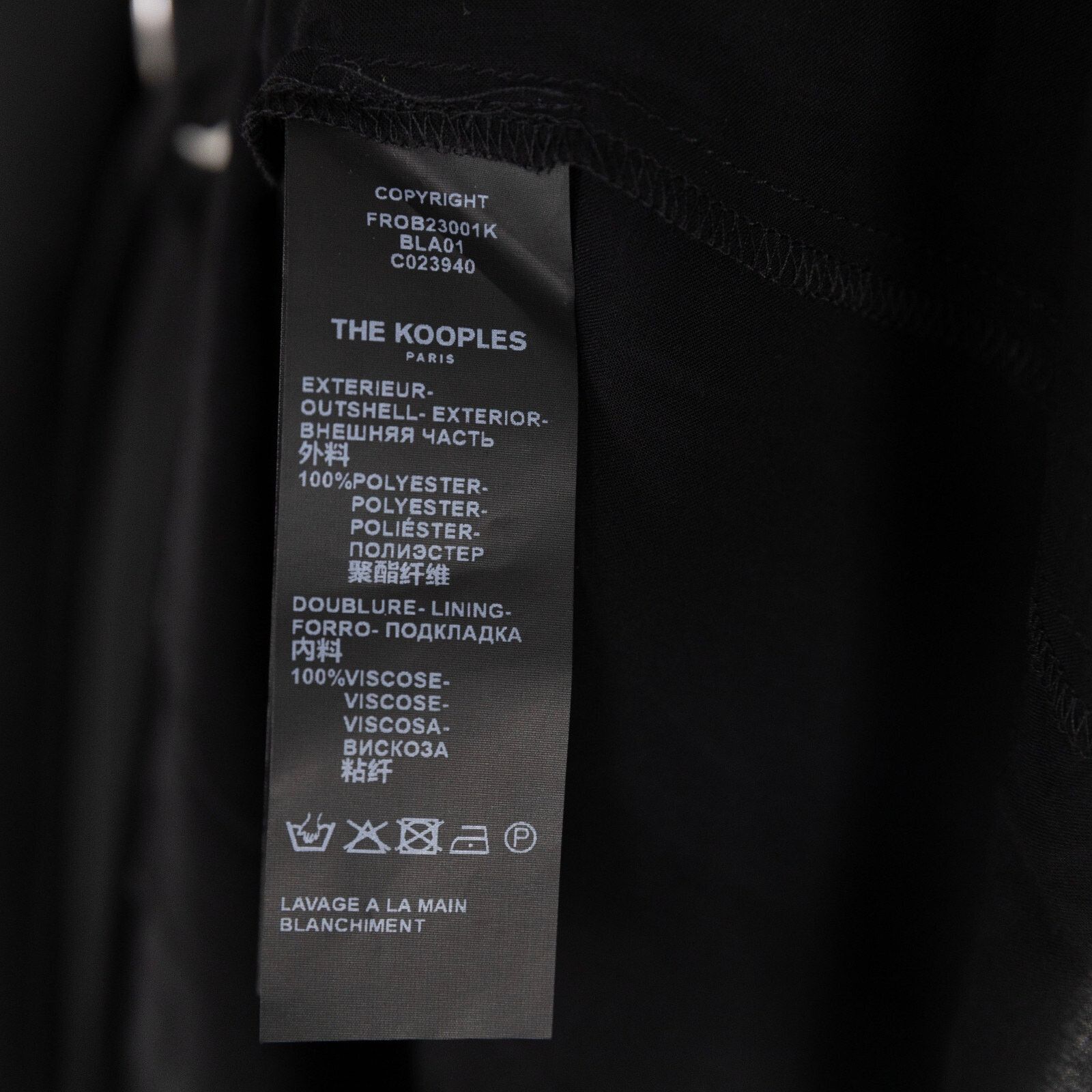 The Kooples The Kooples Women Draped Dress Black Size 0 Size XS / US 0-2 / IT 36-38 - 6 Thumbnail
