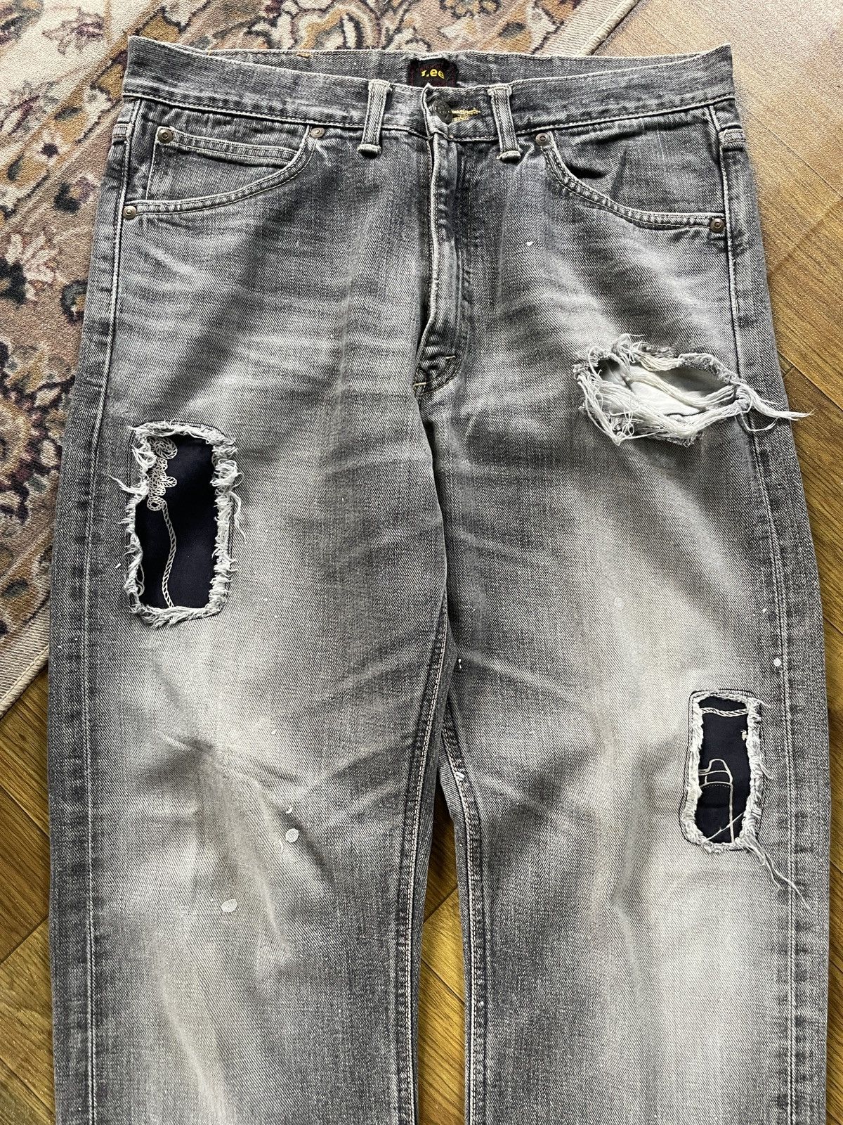 Lee × Vintage Vintage Lee Distressed Denim Size US 33 - 6 Thumbnail