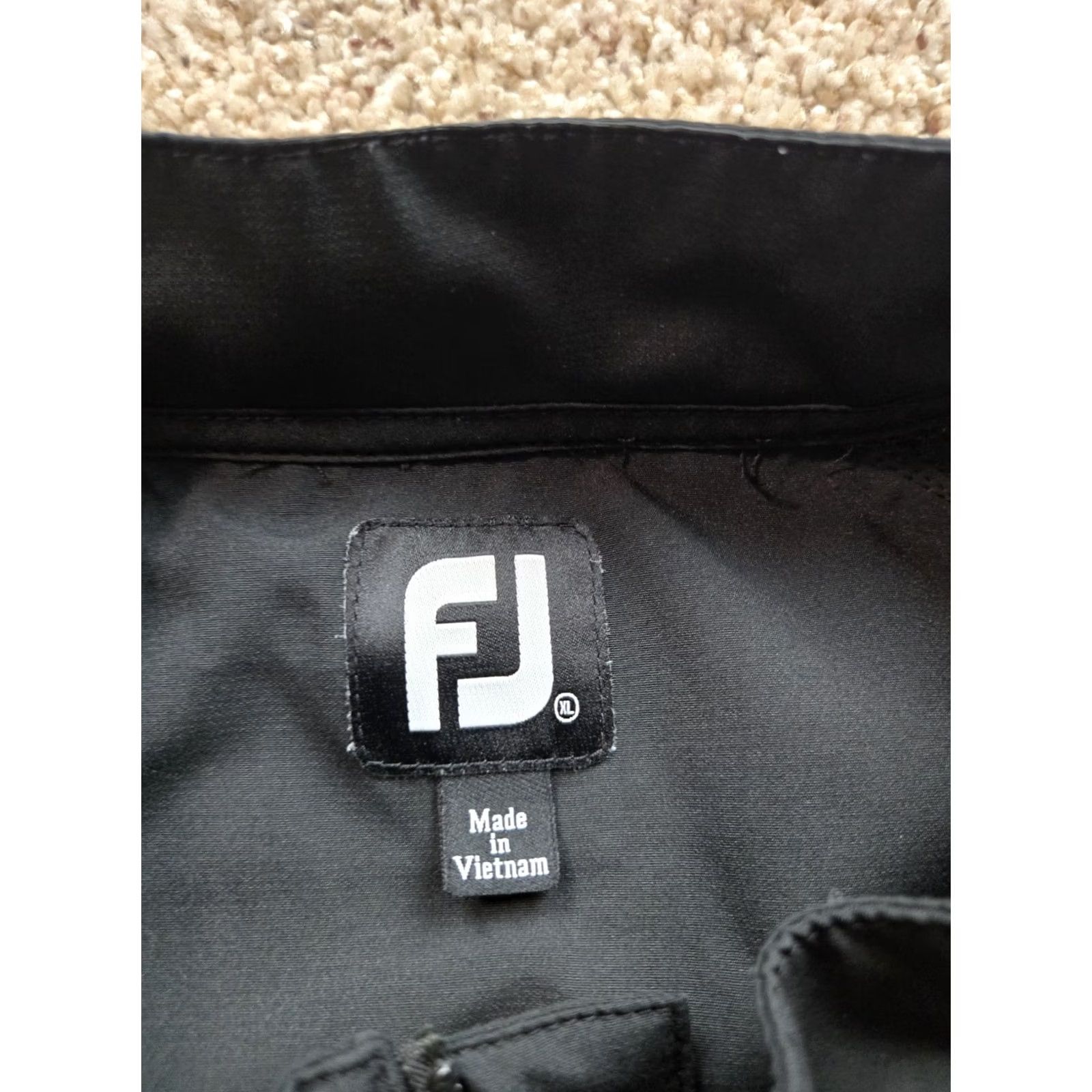 Footjoy FootJoy Jacket Long Sleeve Black Windbreaker 1/4 Zip Golf Mens L Rainproof Full Zip Size US L / EU 52-54 / 3 - 5 Thumbnail
