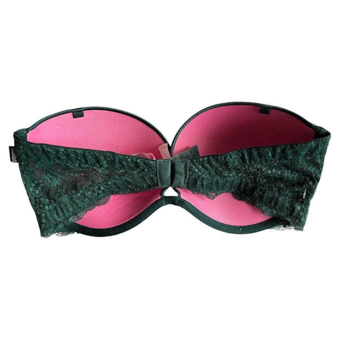 Victoria's Secret VICTORIA'S SECRET PINK Strapless Green Light Lined Bra, 32DD Size ONE SIZE - 2 Thumbnail