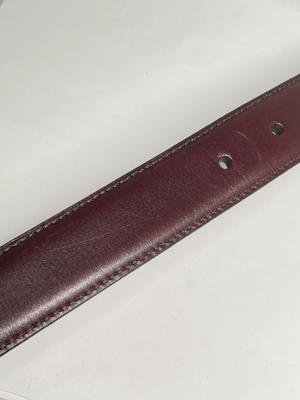 Saks Fifth Avenue Saks Fifth Avenue Brown Leather Belt size 44 Size 44 - 9 Thumbnail