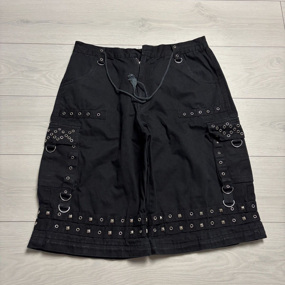 Japanese Brand CRAZY Y2K tripp nyc style shorts punk gothic if six was nine Size US 31 - 1 Thumbnail