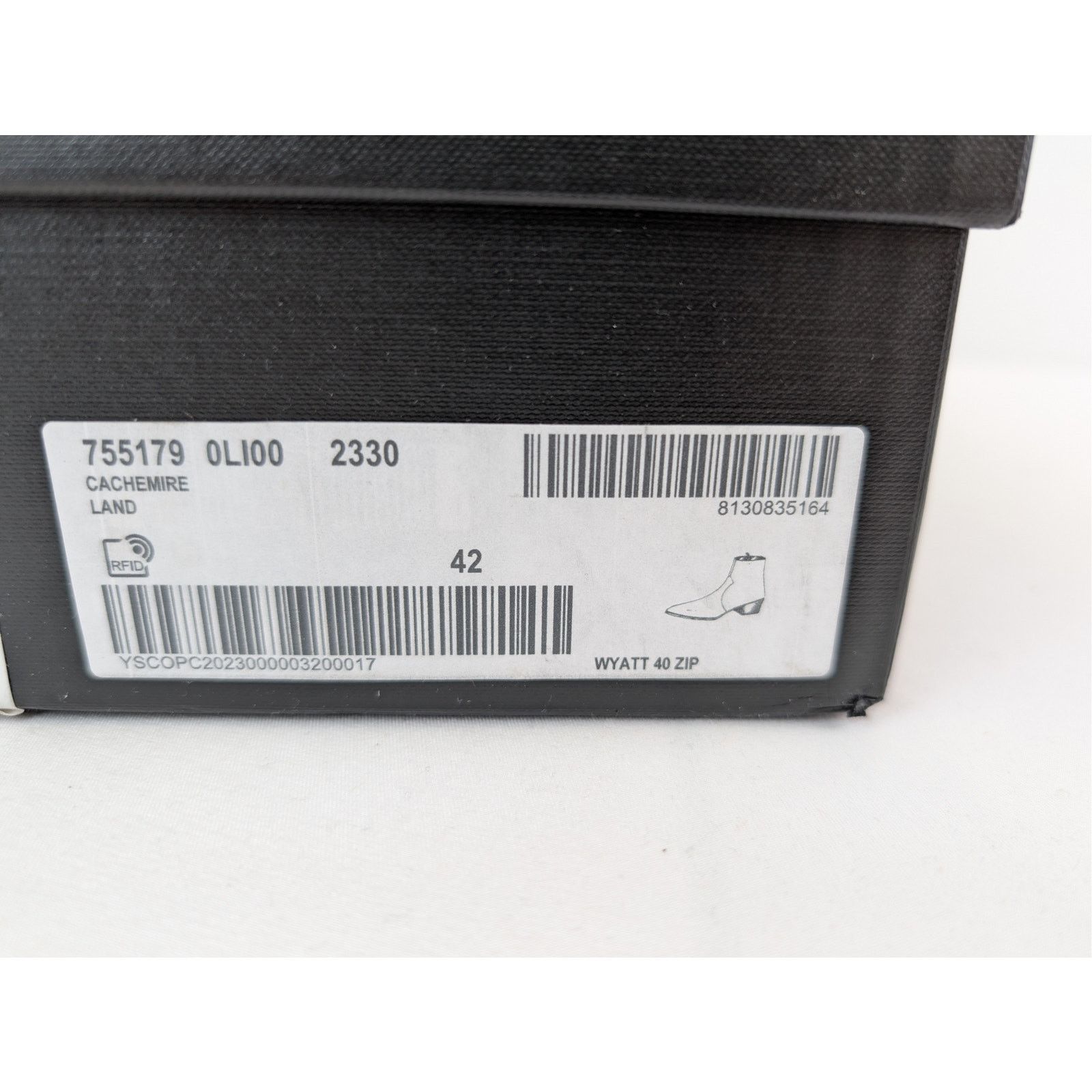 Saint Laurent Paris o1rshd1 Wyatt 40 Zip Chelsea Boots in Land 42 Size US 9 / EU 42 - 24 Thumbnail
