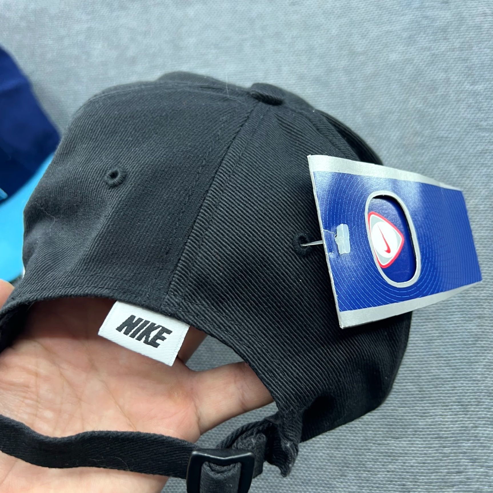 Nike VINTAGE Nike Hat Unisex Adults One Size Black SAP Golf Open Cap Y2K Baseball Cap Adjustable Size ONE SIZE - 3 Thumbnail