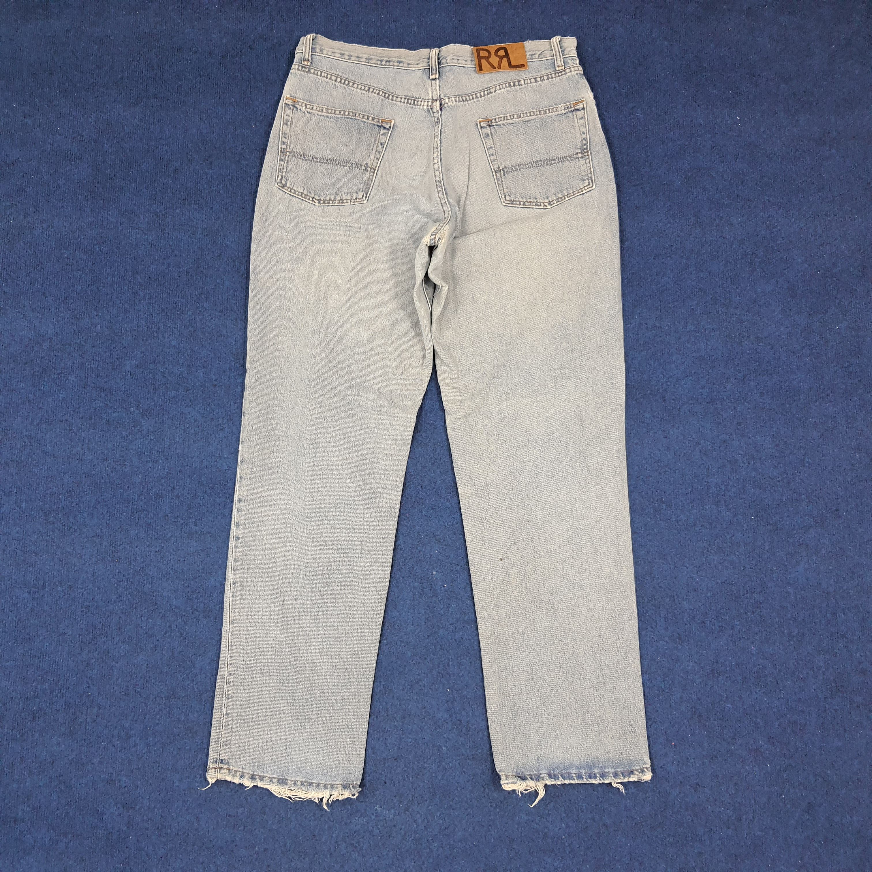 RRL Ralph Lauren × Vintage Vintage RRL Ralph Lauren Distressed Jeans Size US 34 / EU 50 - 4 Thumbnail