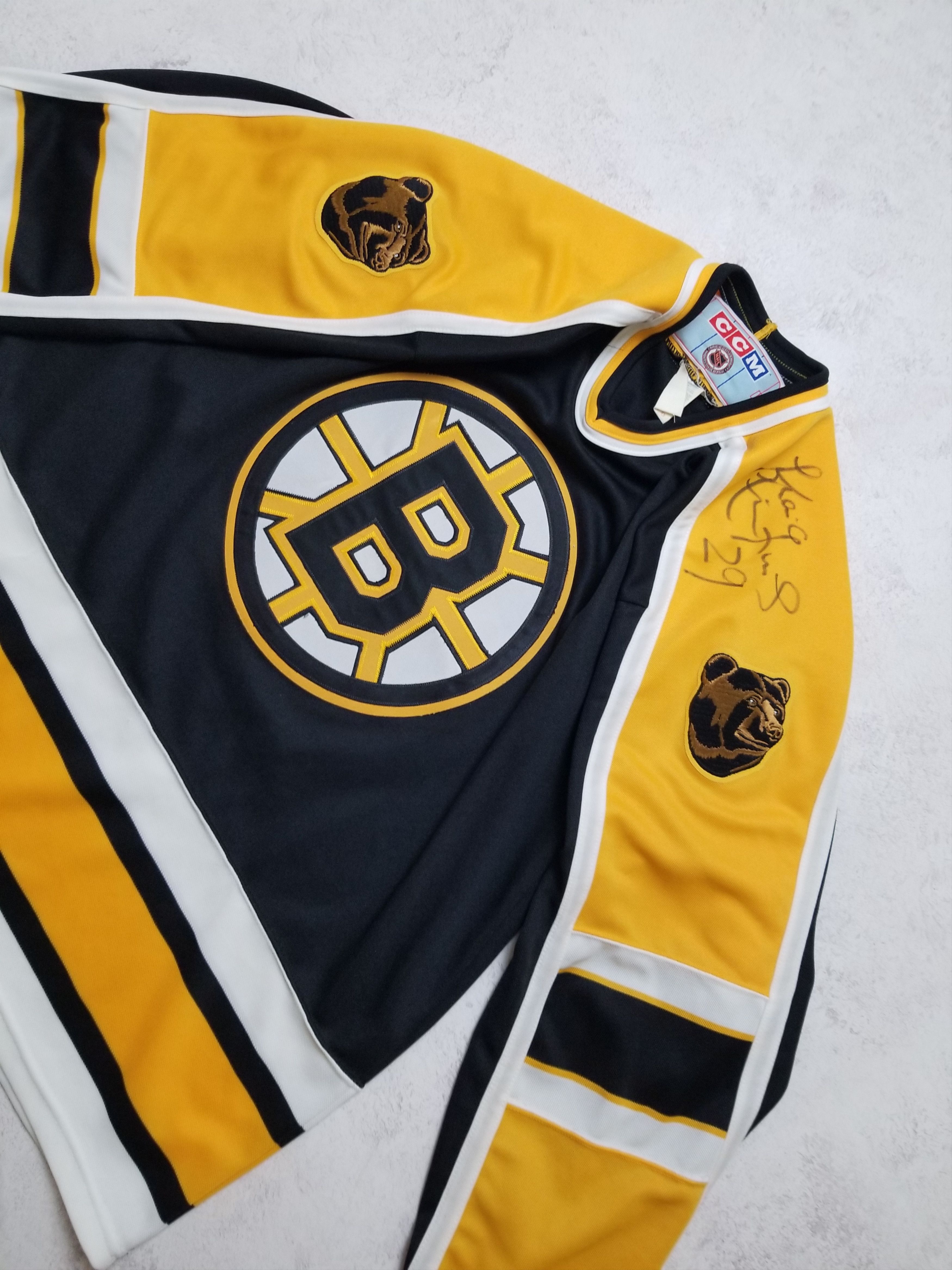 Ccm Vintage Boston Bruins CCM Maska Ice Hockey NHL Jersey Size US L / EU 52-54 / 3 - 10 Thumbnail
