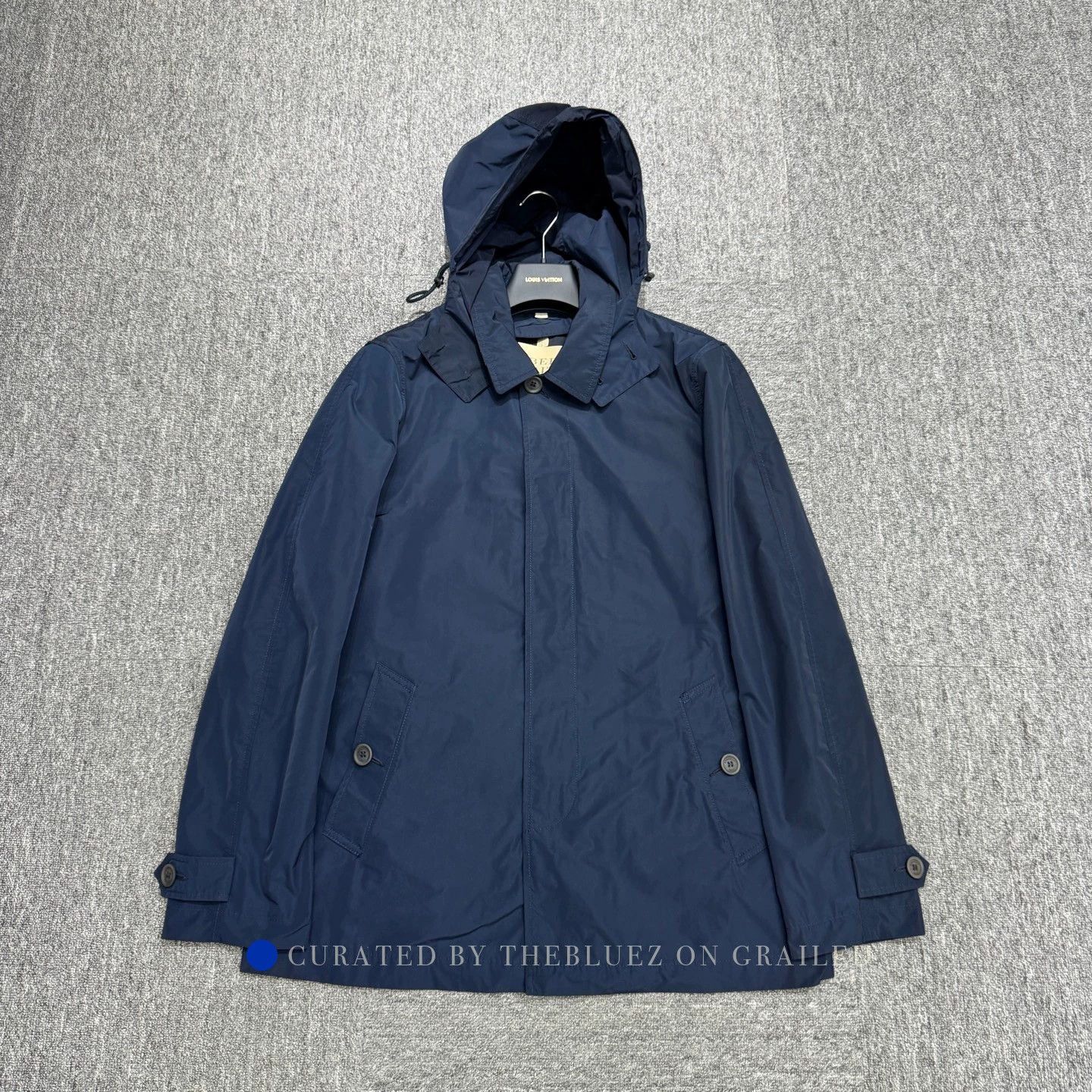 Burberry Blue Trench with Removable Wool Liner Size US L / EU 52-54 / 3 - 1 Thumbnail