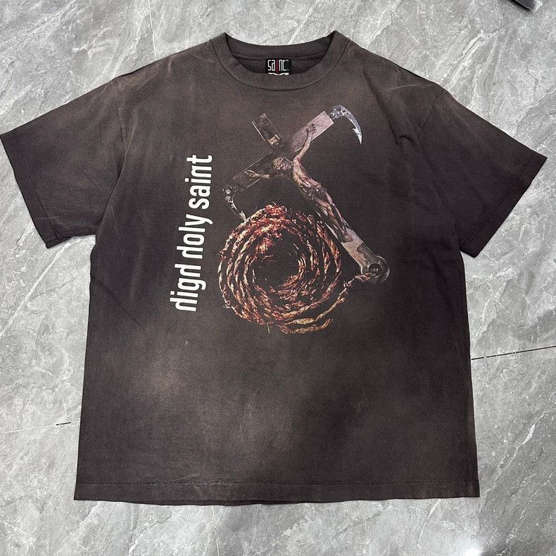 Saint Michael Saint Michael Black washed whirlpool short sleeves Size US XL / EU 56 / 4 - 1 Thumbnail