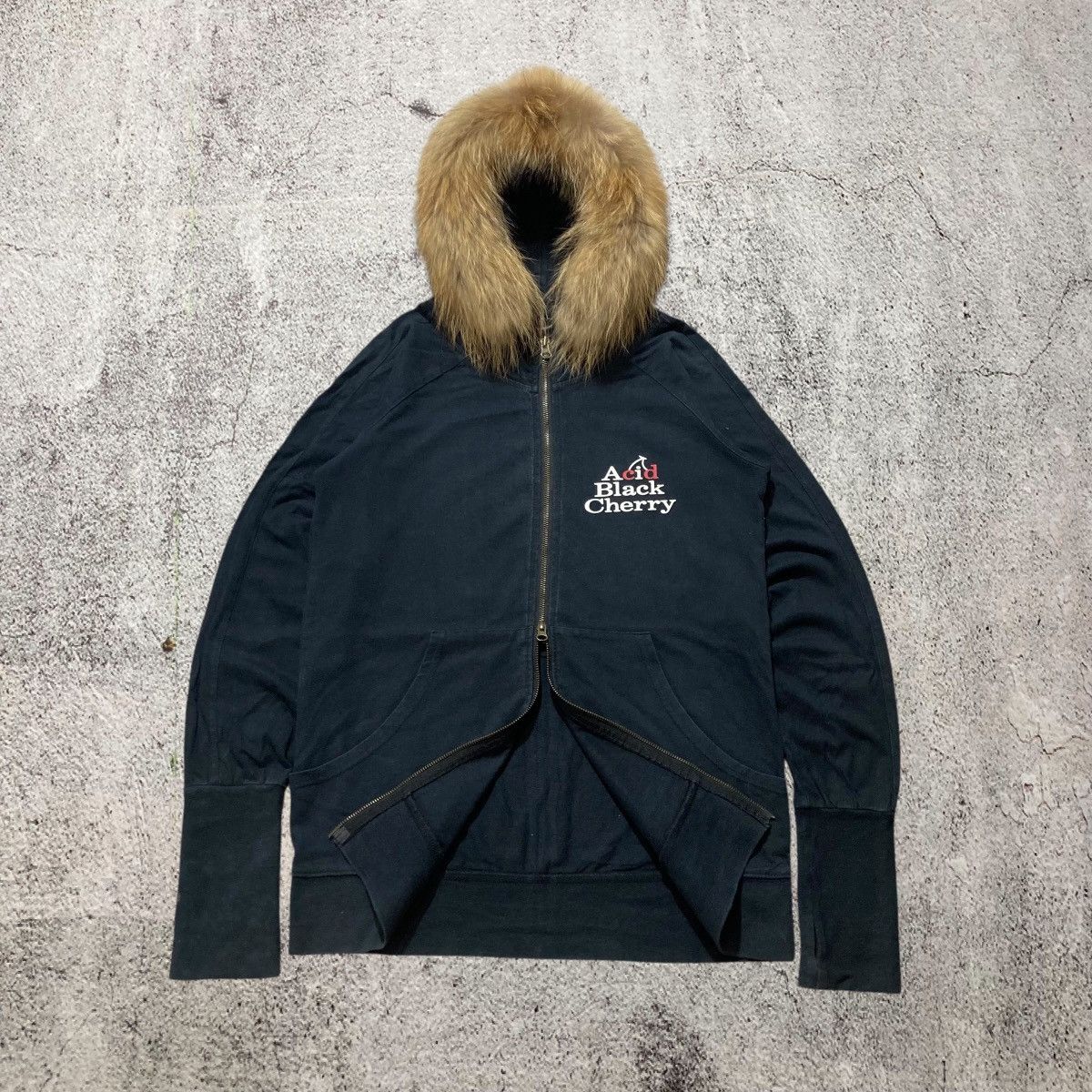 Japanese Brand 2000s Acid Black “Suck You” Ziphoodie Fur Lgb Punk Sly Style Size US M / EU 48-50 / 2 - 5 Thumbnail