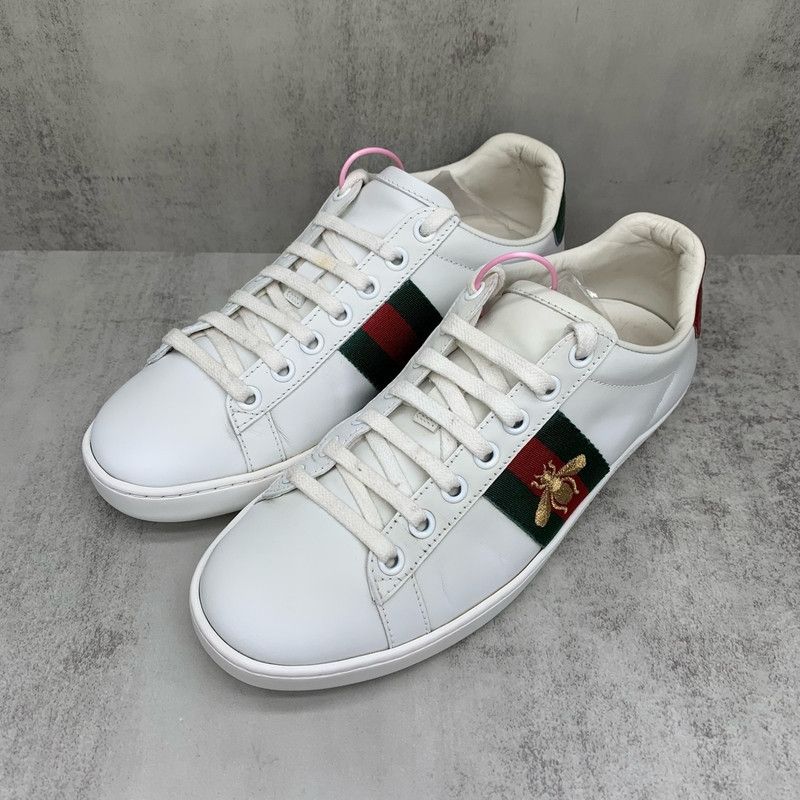 Gucci Gucci Ace Low-Top Sneakers with Bee Design 0079 Size US 5 / IT 35 - 1 Thumbnail