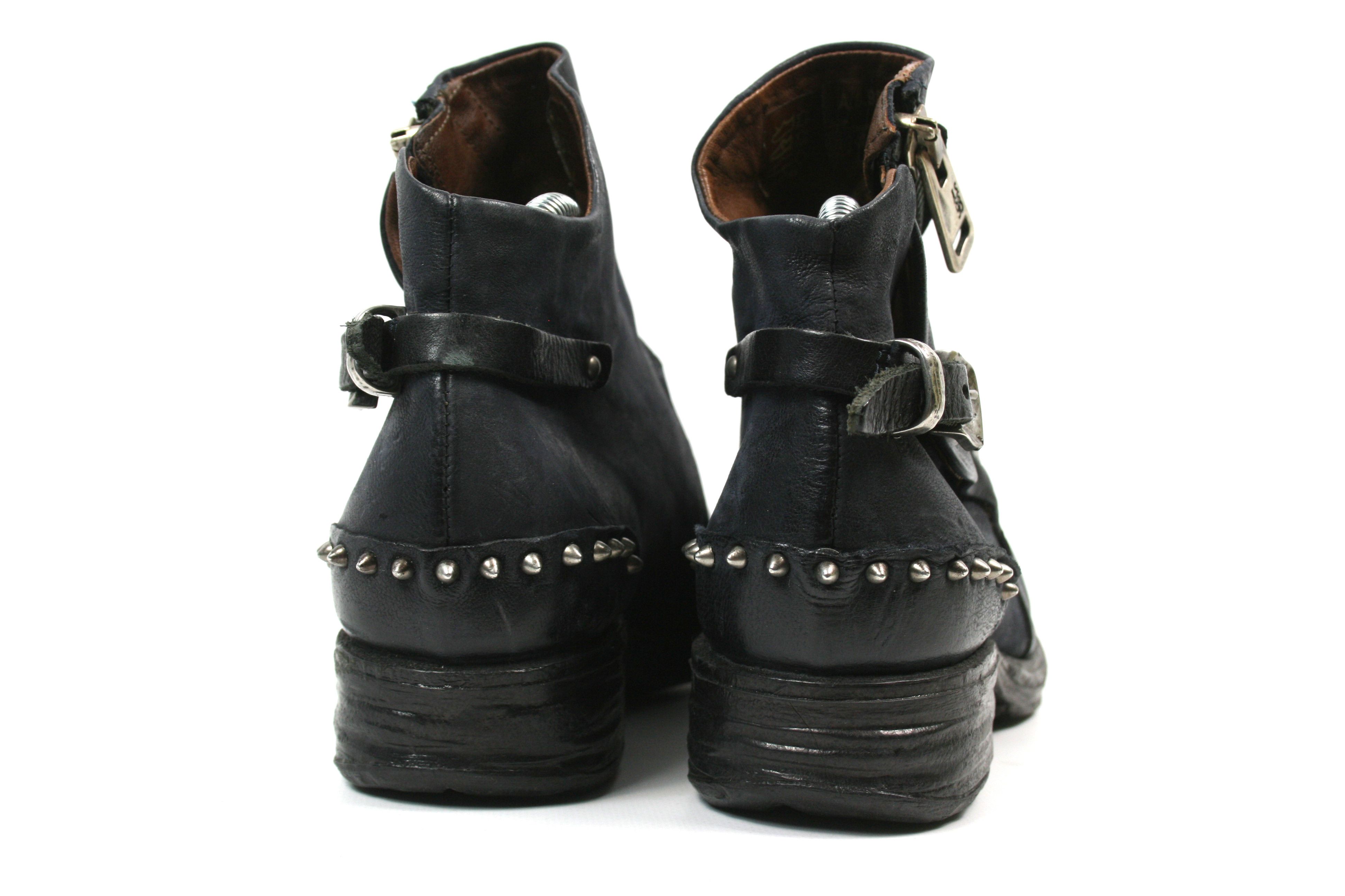 A.S.98 Zipped Front Grunge Biker Studded Boots Size US 7 / IT 37 - 10 Thumbnail