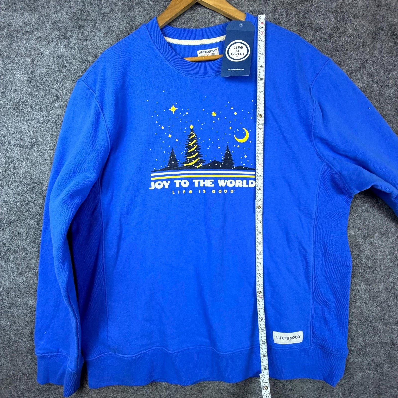 Life is Good Life is Good Sweatshirt 2XL Blue Christmas Joy To The World Size US XXL / EU 58 / 5 - 6 Thumbnail