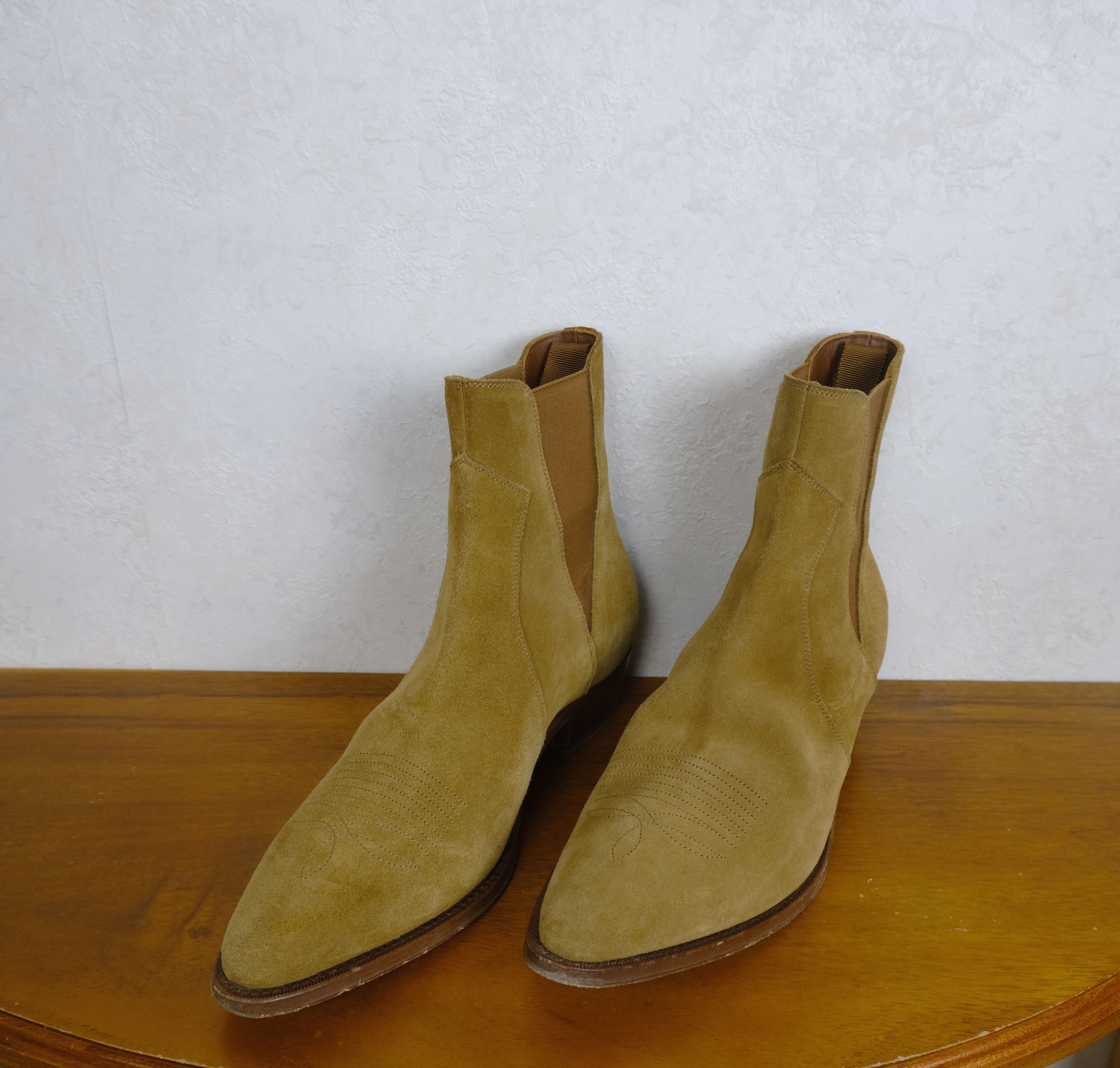 Celine Celine, brown suede cowboy boots, size 39 EU, RRP 950 e Size US 9 / IT 39 - 1 Thumbnail