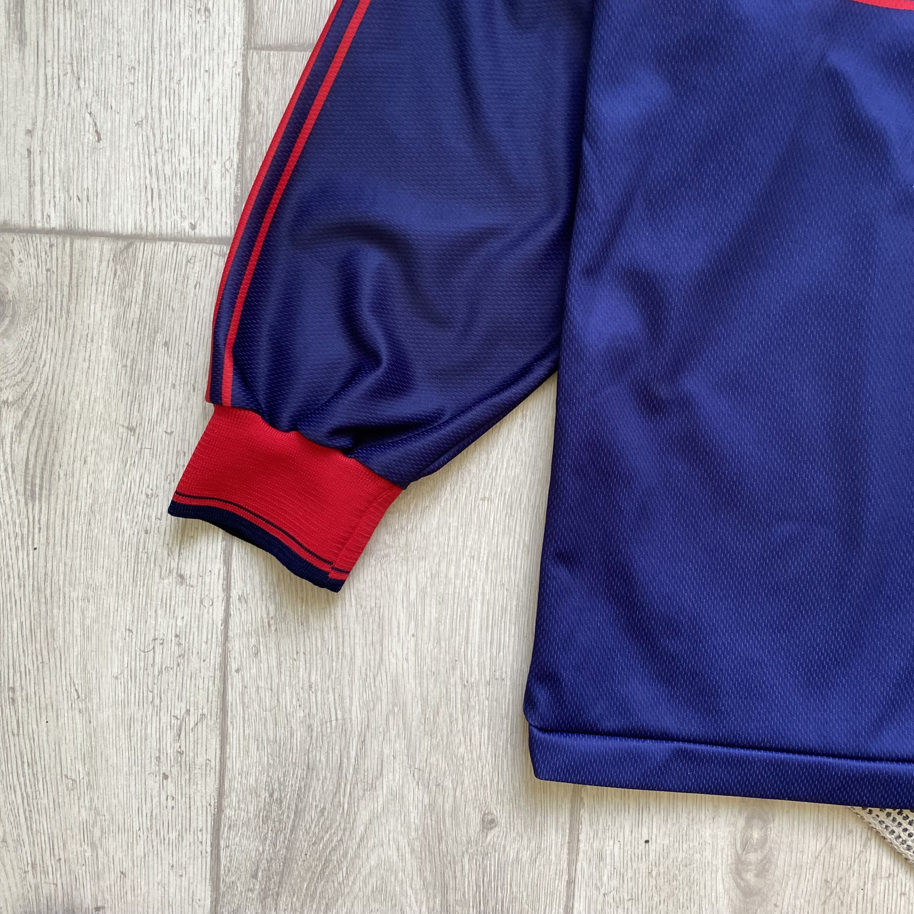 Umbro Vintage 80-90s Blokcore Soccer Jersey polo Rugby longsleeve Size US L / EU 52-54 / 3 - 5 Thumbnail