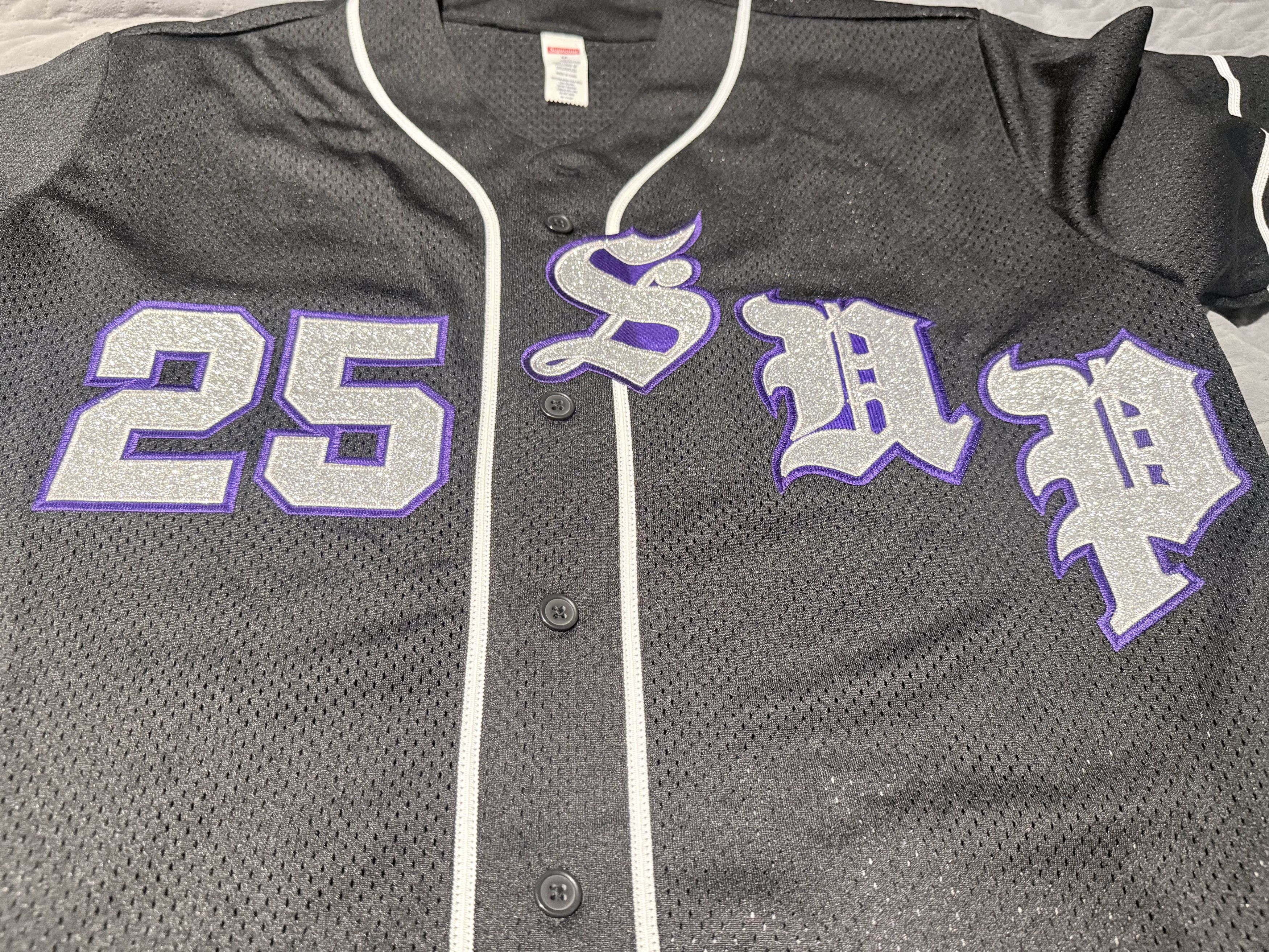 Supreme Supreme 25 Baseball Jersey Black Size M FW Release Size US M / EU 48-50 / 2 - 2 Thumbnail