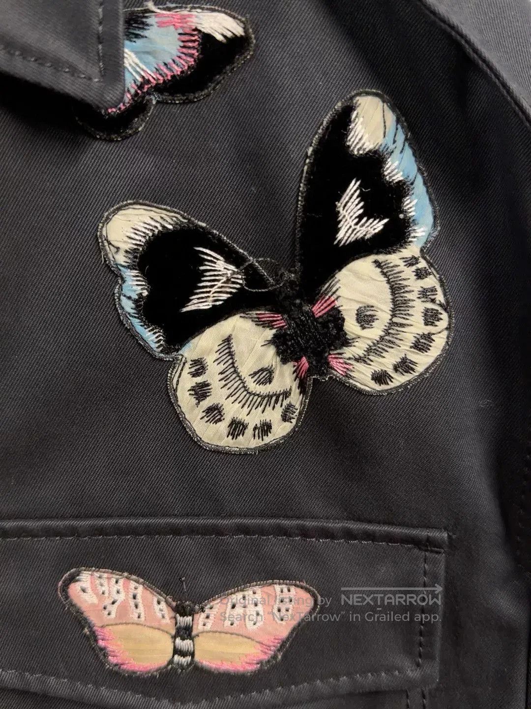 Valentino Valentino Butterfly Embroidered Jacket. Size US XL / EU 56 / 4 - 3 Thumbnail