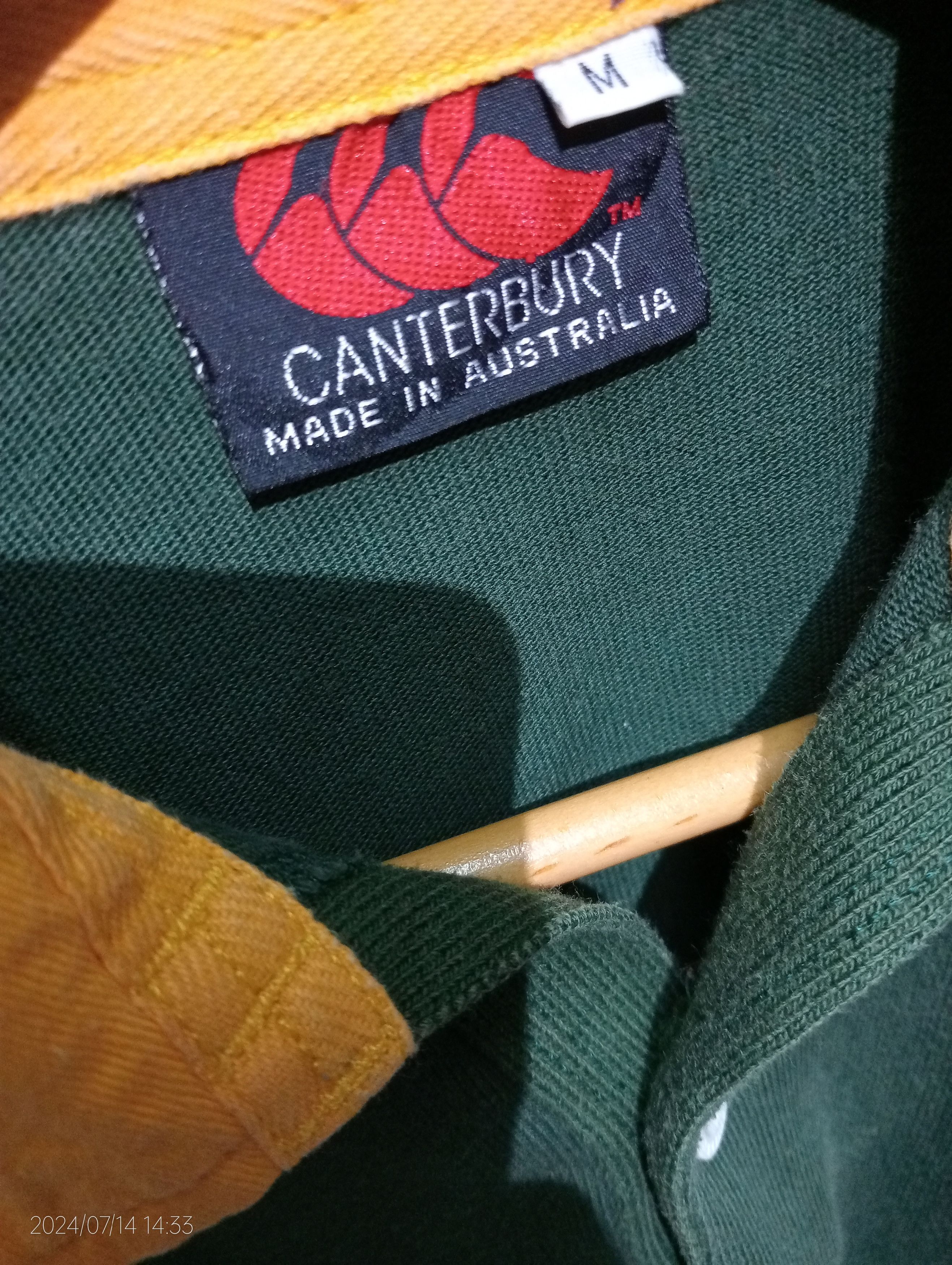 Canterbury of New Zealand Vintage '90s Canterbury Australia Rugby Jersey Size US M / EU 48-50 / 2 - 2 Thumbnail