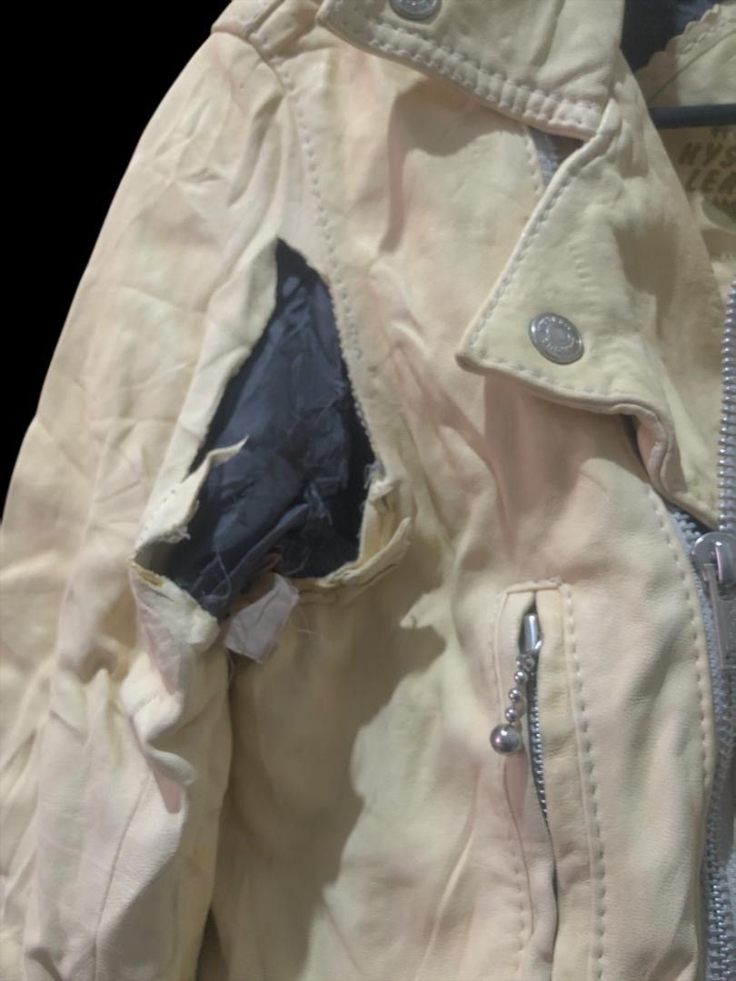 Hysteric Glamour × Japanese Brand × Vintage Vintage Distressed Bikers Leather Jacket. Size S / US 4 / IT 40 - 6 Thumbnail
