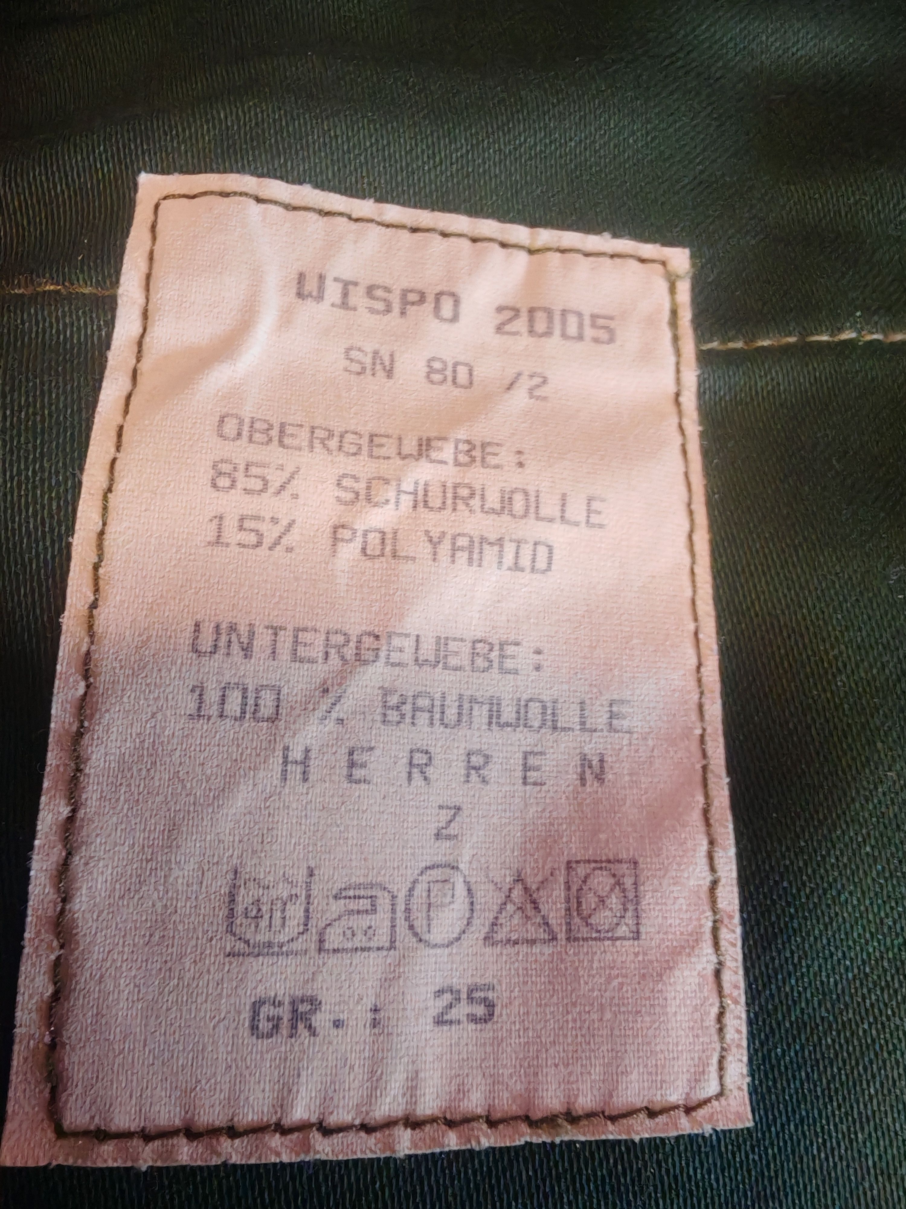Other Vintage WISPO German Military Heavyweight Wool Field Pants Size US 36 / EU 52 - 6 Thumbnail