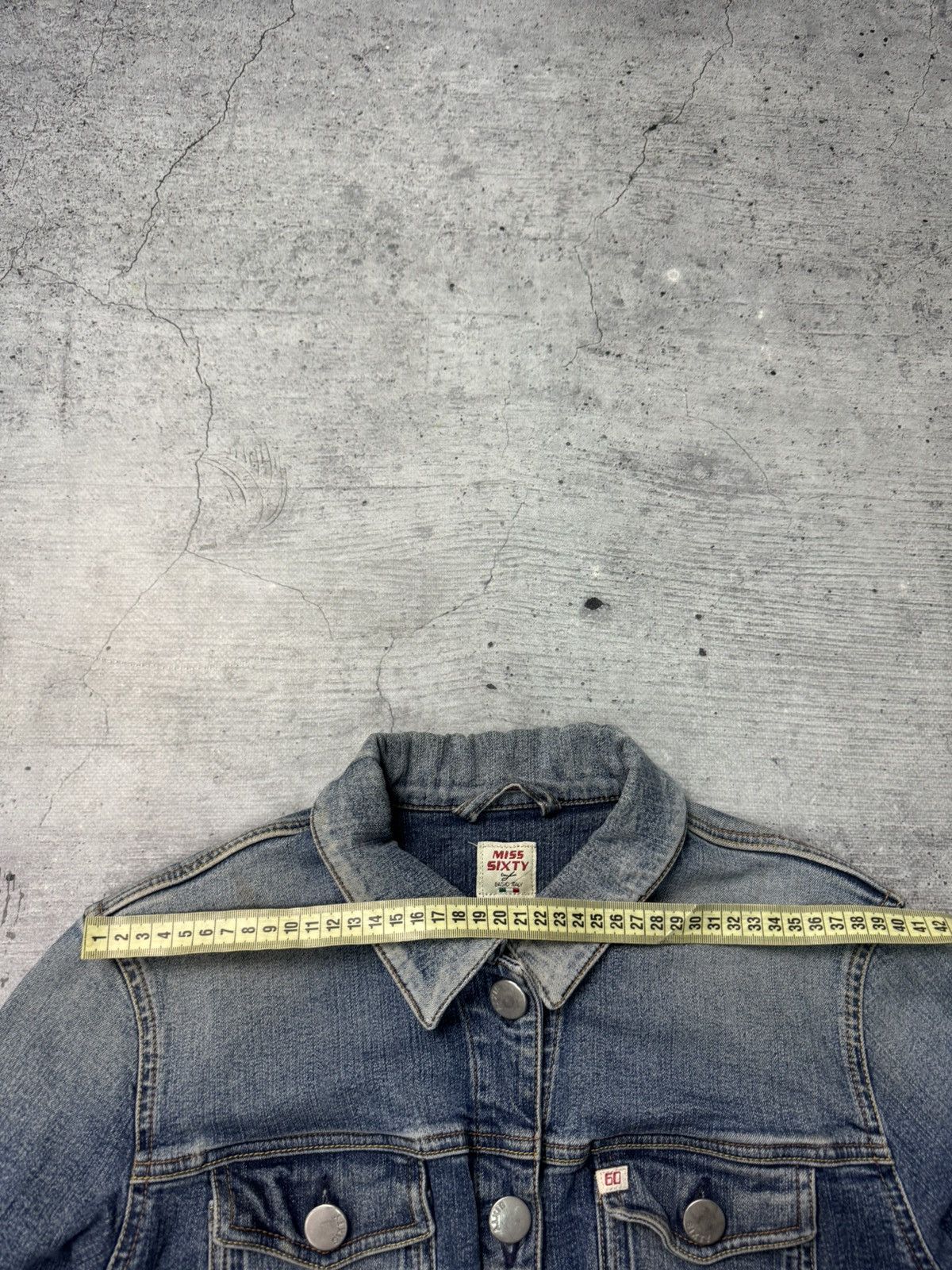 Miss Sixty Vintage Y2K Miss Sixty Denim Biker Jacket Washed Avantgarde Size L / US 10 / IT 46 - 8 Thumbnail