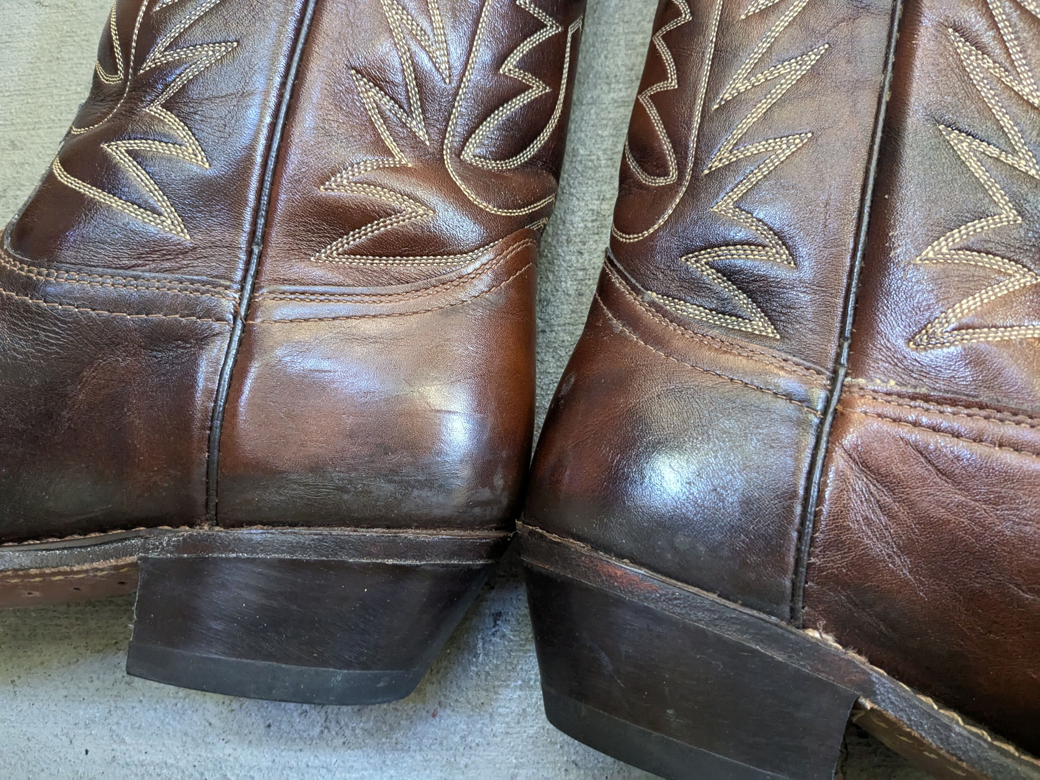 Sears Vintage Sears Cowboy Boots 10 D Brown Leather USA Size US 10 / EU 43 - 10 Thumbnail