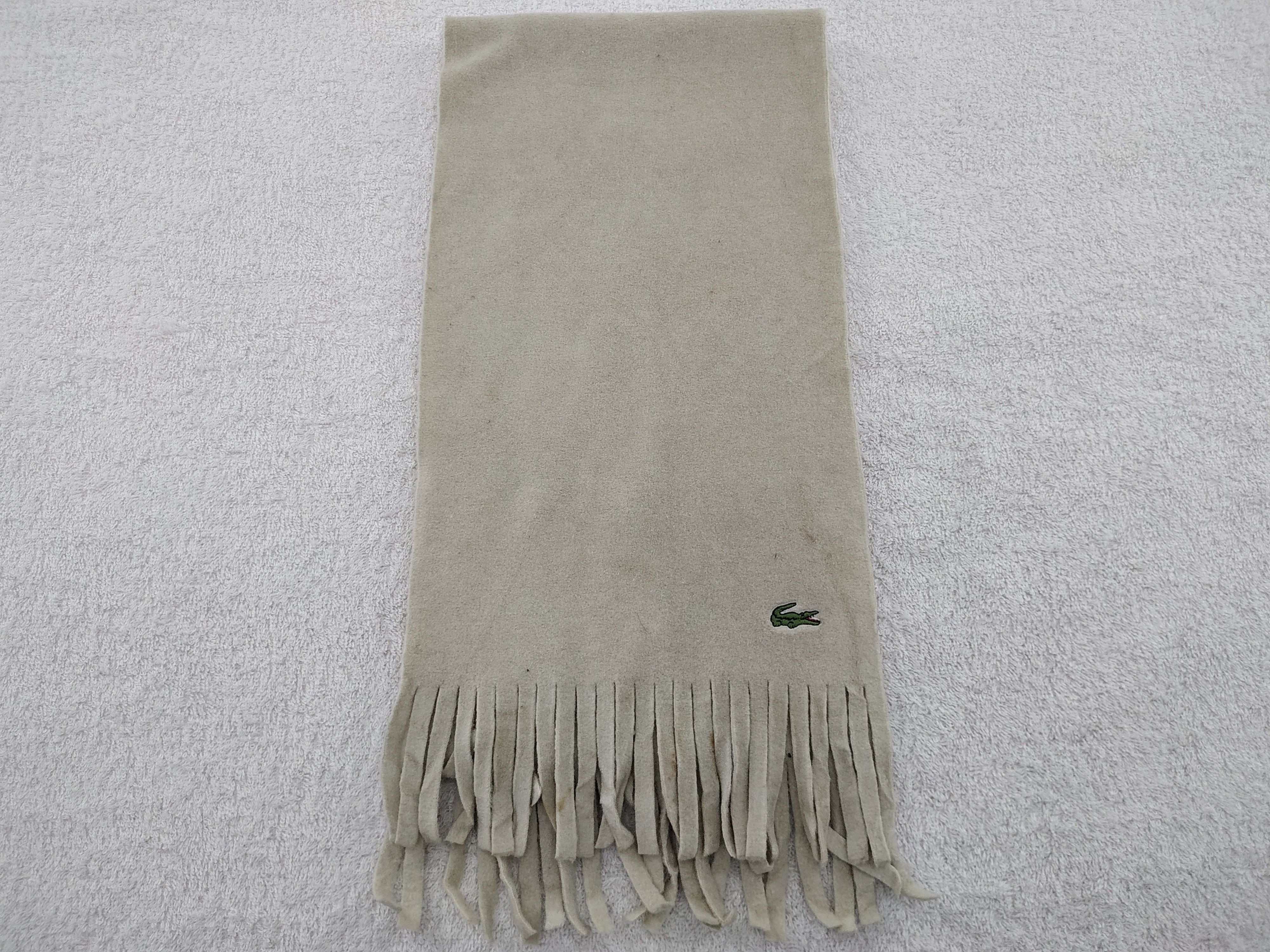 Lacoste Vintage Lacoste Scarf/Muffler/Neckwear MF195 Size ONE SIZE - 1 Thumbnail
