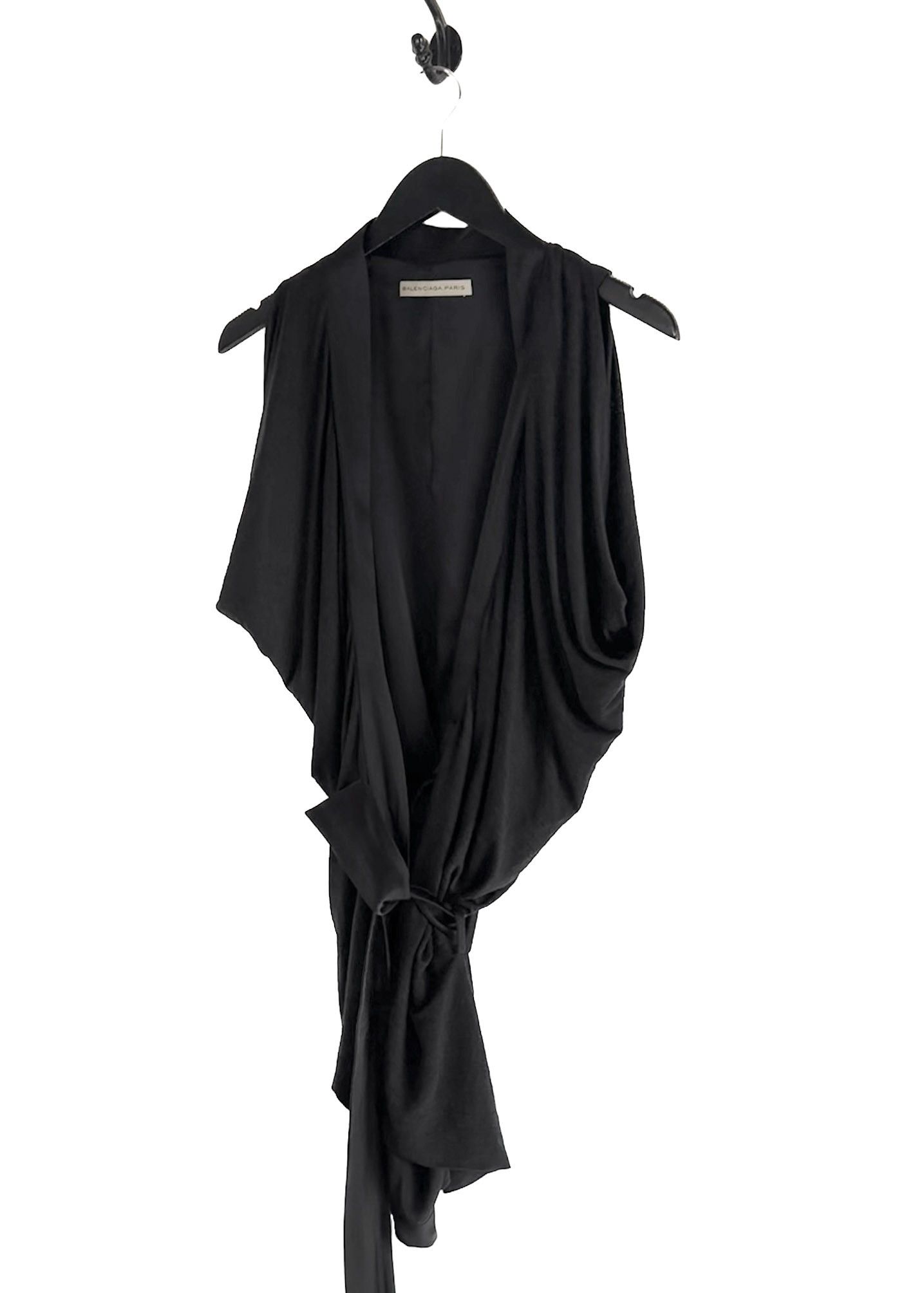 Balenciaga Balenciaga Black Wrap Over Top Size M / US 6-8 / IT 42-44 - 2 Thumbnail