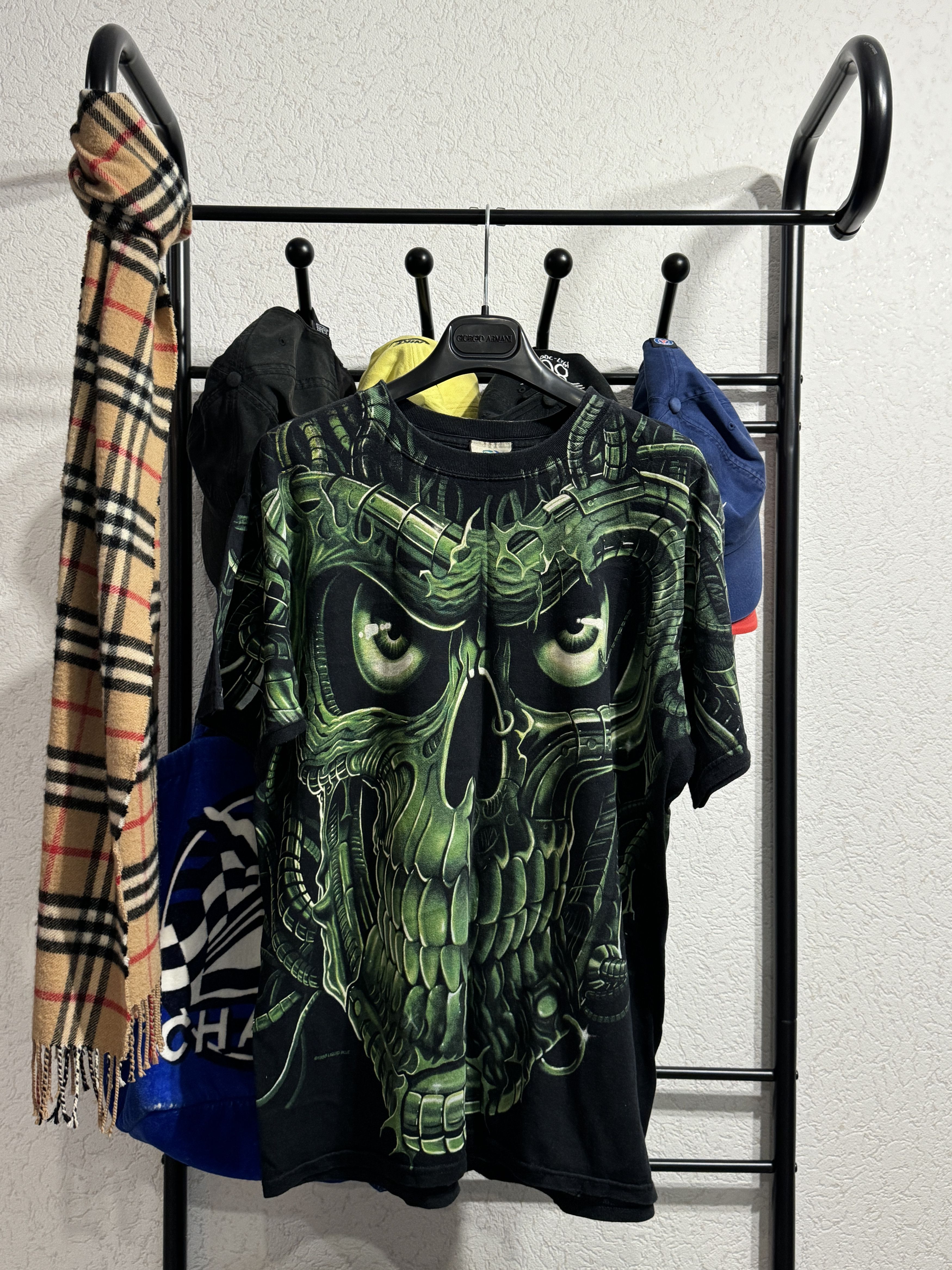 Liquid Blue Vintage 1998 Liquid Blue Biomech Skull Tee Size US L / EU 52-54 / 3 - 1 Thumbnail