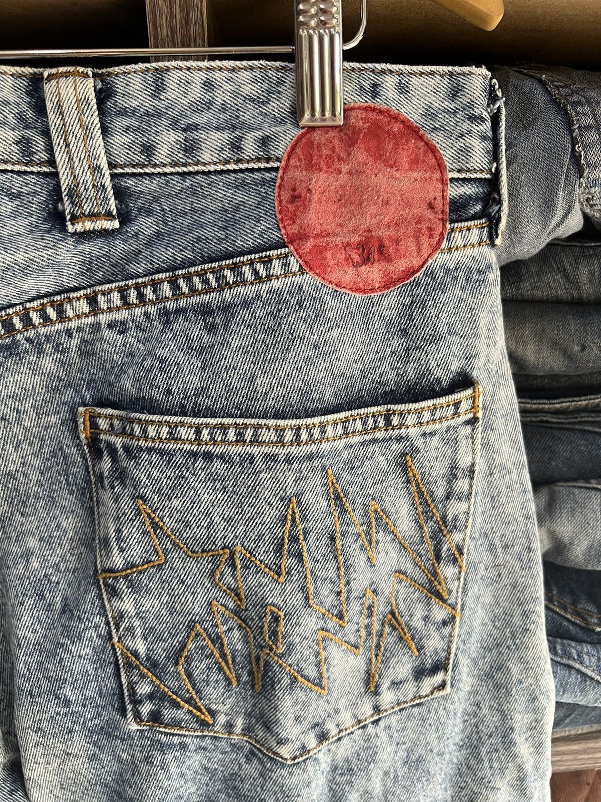 PHENOMENON 🔥Rare Phenomenon Color Bleach Denim Size US 37 - 15 Thumbnail