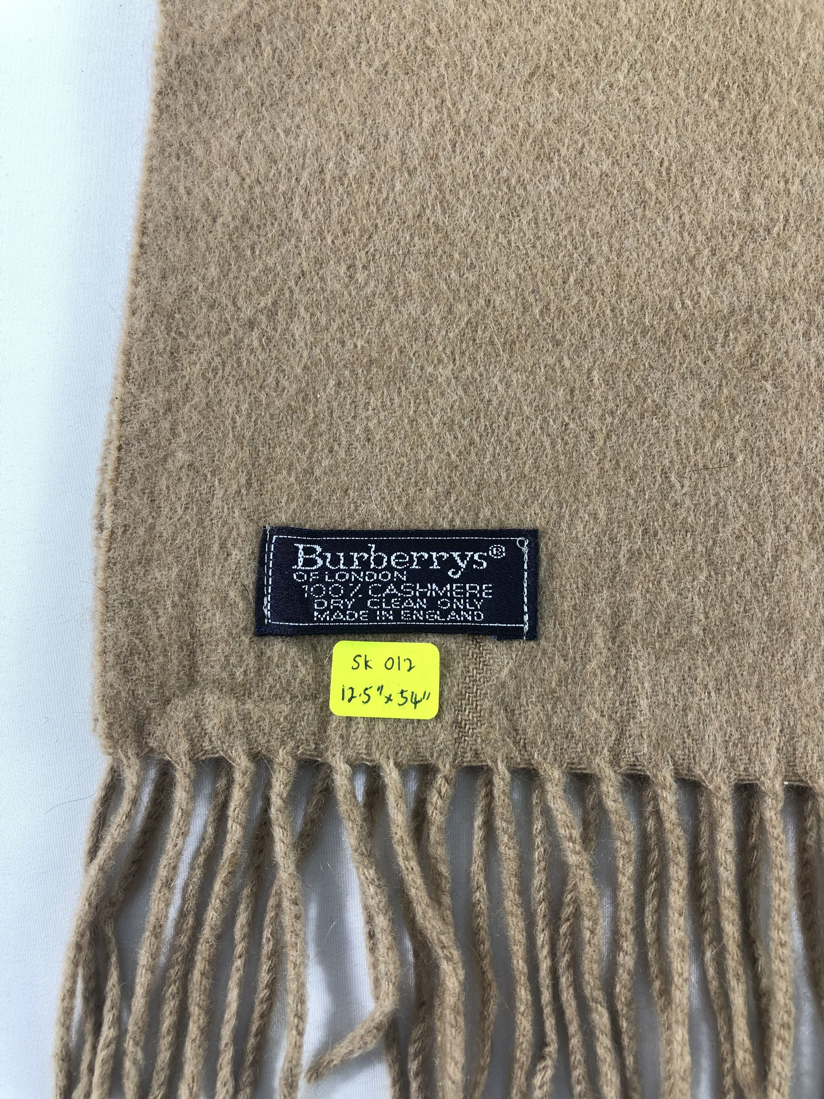 Burberry Burberry Cashmere Scarf / Muffler / Neckwear Size ONE SIZE - 4 Thumbnail